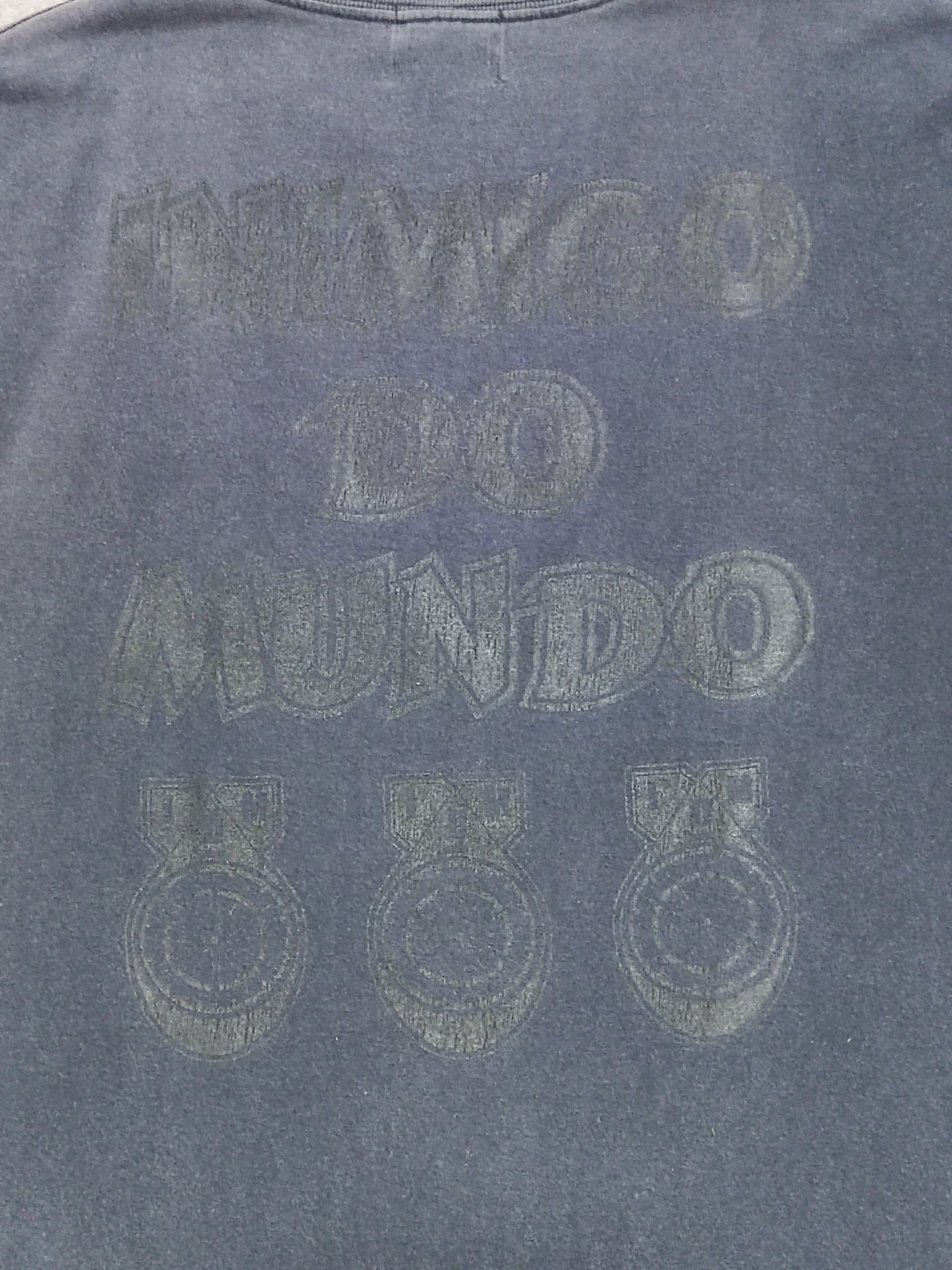 Vintage VTG Distressed faded Enemy Of The World "INIMIGO DO MUNDO" Size US XL / EU 56 / 4 - 9 Thumbnail