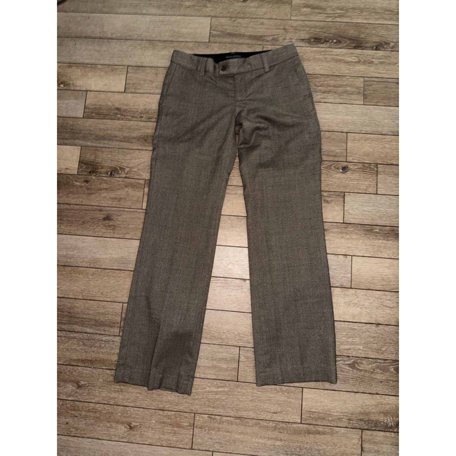 Banana Republic BANANA REPUBLIC WOOL BLEND RYAN BROWN TROUSERS PANTS LINED 6 Size 28" / US 6 / IT 42 - 2 Thumbnail