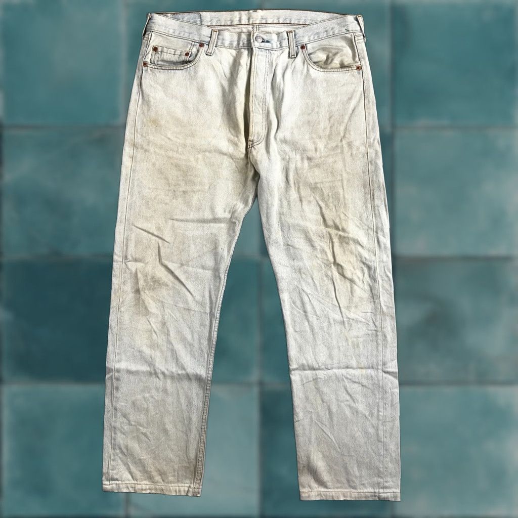 Levi's VINTAGE Levi's 501 Jeans Straight Mens Regular 38 Light Blue 90s UK 501 Series 5-Pocket Denim Size US 38 / EU 54 - 1 Thumbnail