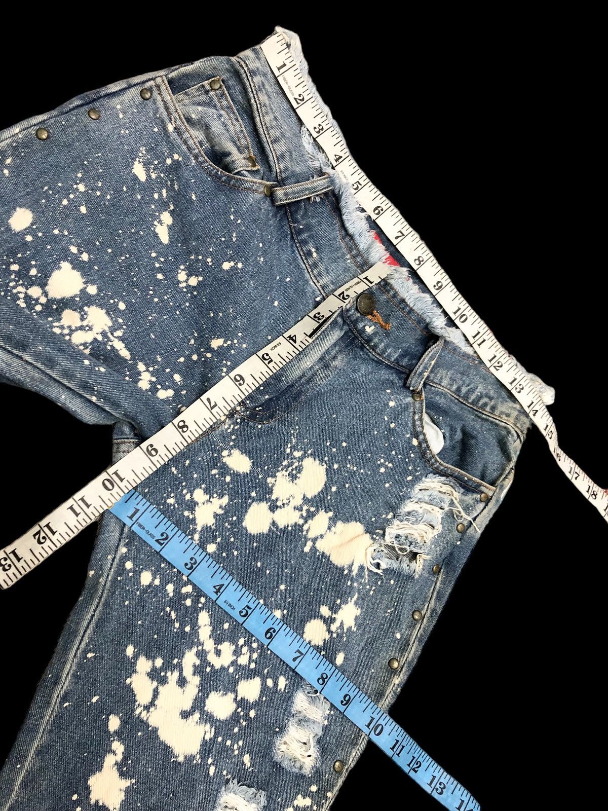 Japanese Brand FLARED BLEACHED WINK WINK DENIM Size 28" / US 6 / IT 42 - 10 Thumbnail