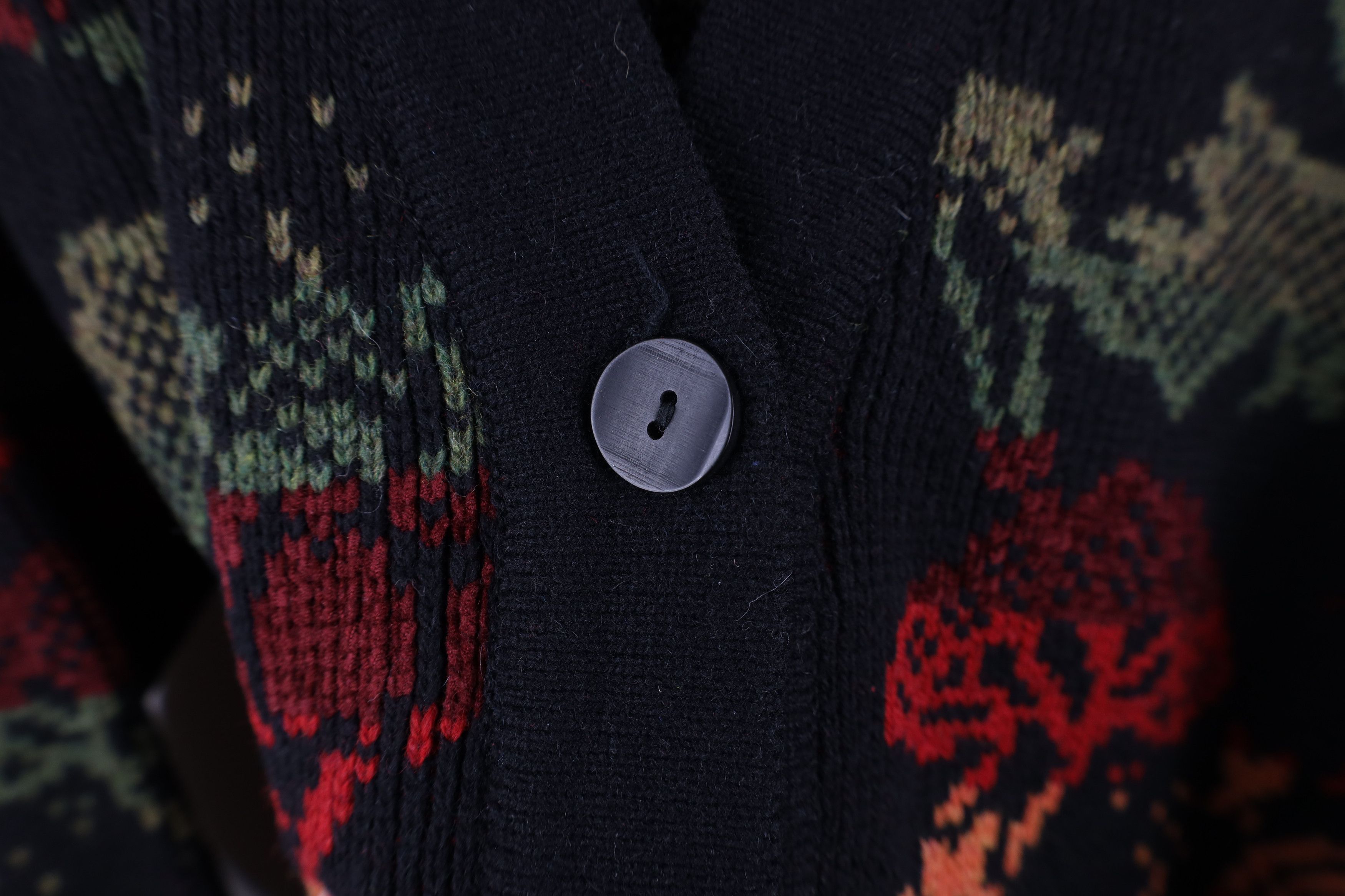 Vintage Vintage 90s Streetwear Flower Knit Belted Cardigan Sweater Size L / US 10 / IT 46 - 7 Thumbnail