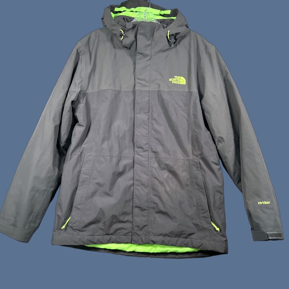 The North Face VINTAGE The North Face Mens Inlux Insulated Hyvent Hooded Jacket Medium Gray Size US M / EU 48-50 / 2 - 1 Thumbnail