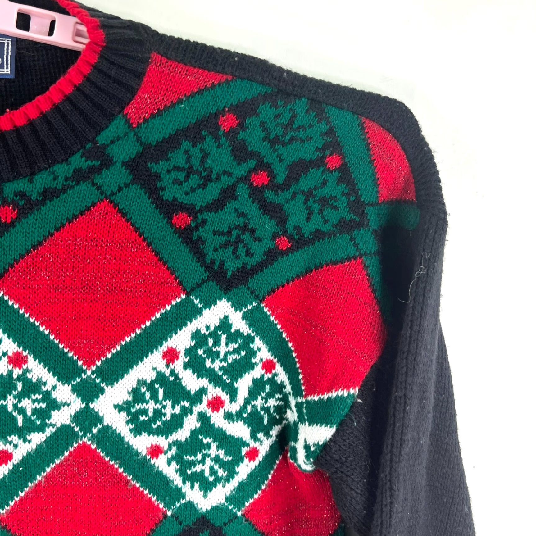 Vintage VINTAGE JJ Browne Christmas Sweater Womens Size 8 M Red Green BOHO Vintage Made USA Size M / US 6-8 / IT 42-44 - 2 Thumbnail