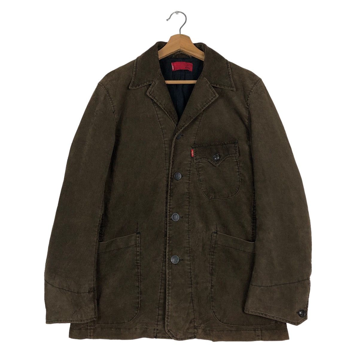 Levi's 🔥Vintage Corduroy Biker Jacket Levi’s Red Tab Size US M / EU 48-50 / 2 - 1 Thumbnail
