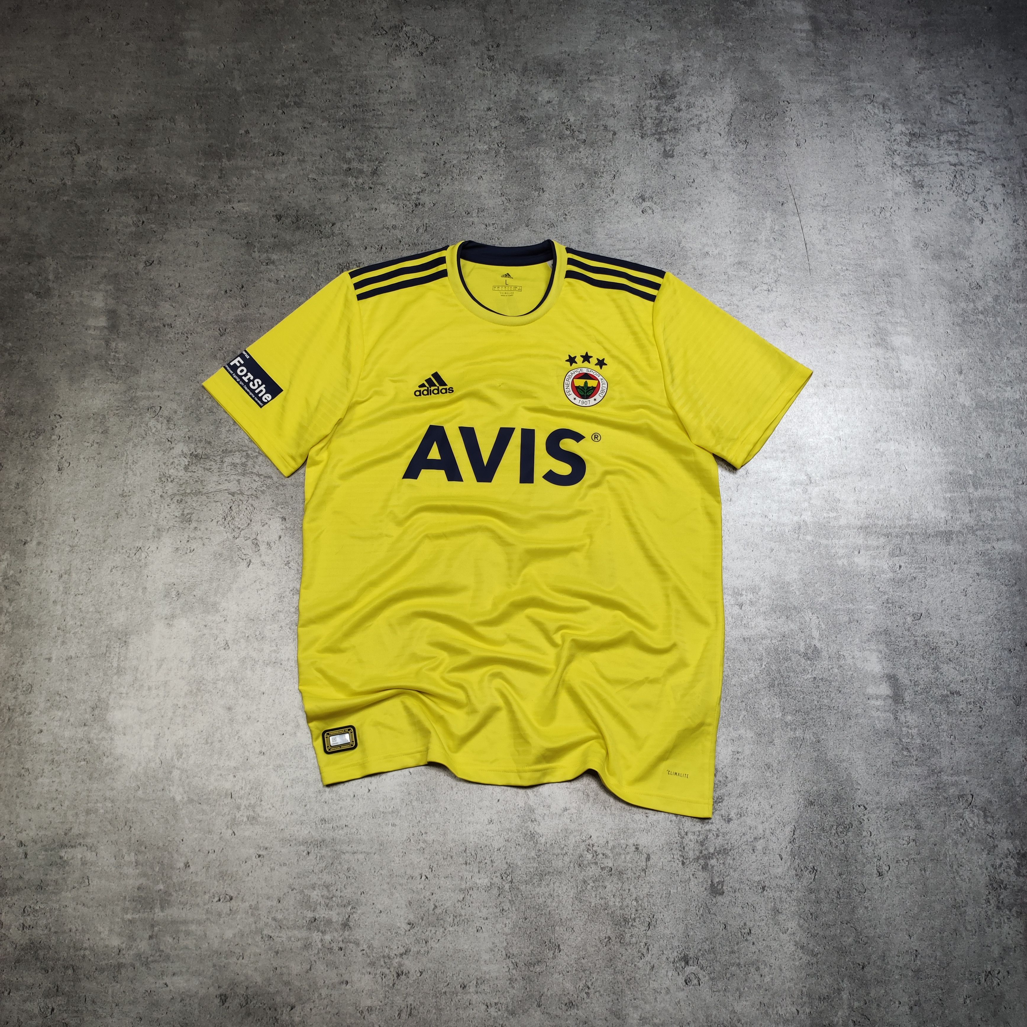 Adidas RARE Fenerbahce FK Adidas Football Home #7Salman Jersey Size US L / EU 52-54 / 3 - 1 Thumbnail