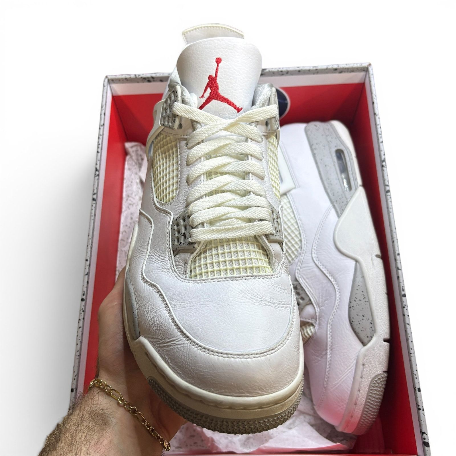 Jordan Brand Size 13 - Jordan 4 Retro "White Oreo" Sneakers Size US 13 / EU 46 - 4 Thumbnail