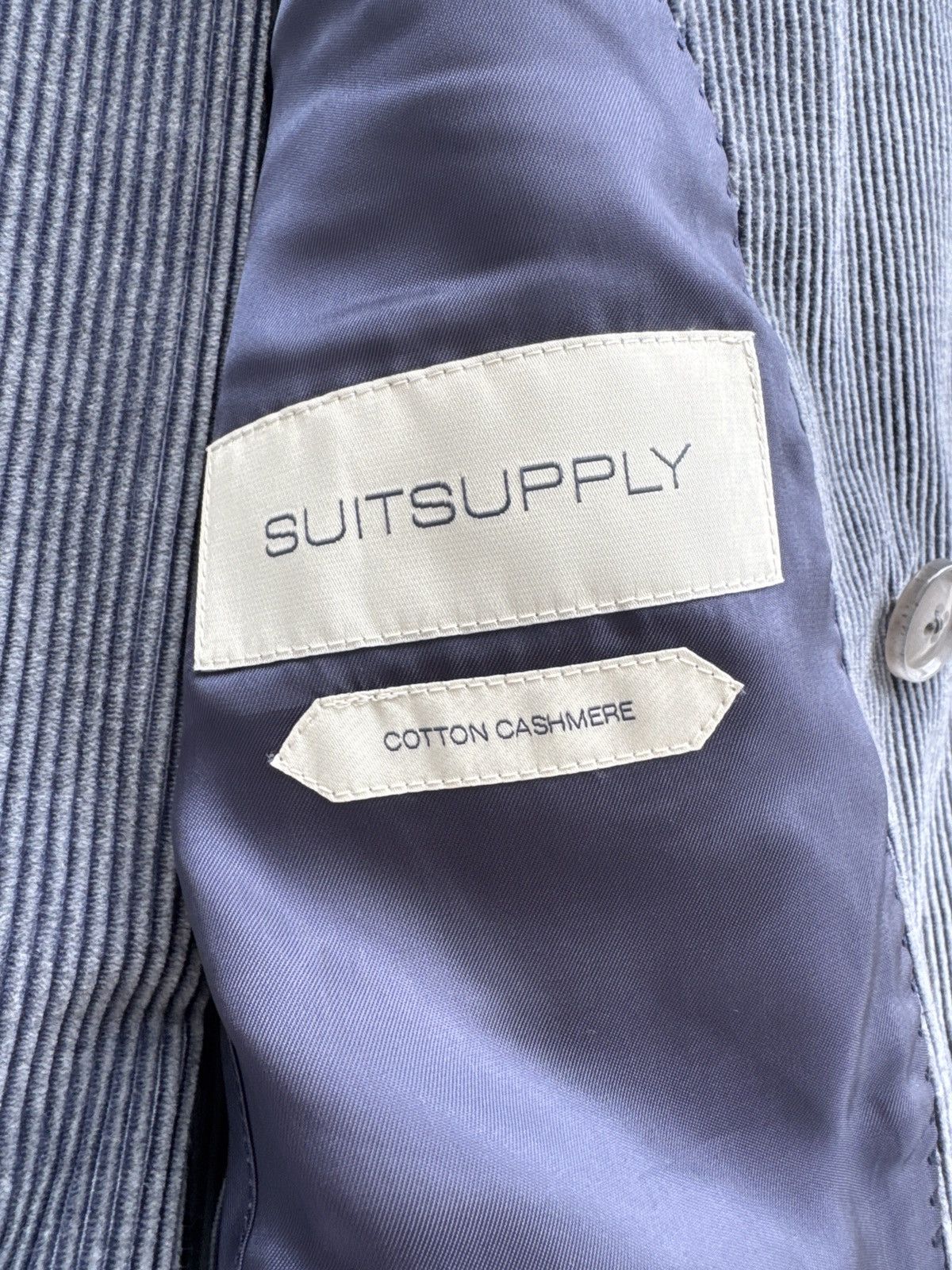 Ermenegildo Zegna Suitsupply x Zegna Corduroy Double Breasted Suit Size 38S - 6 Thumbnail