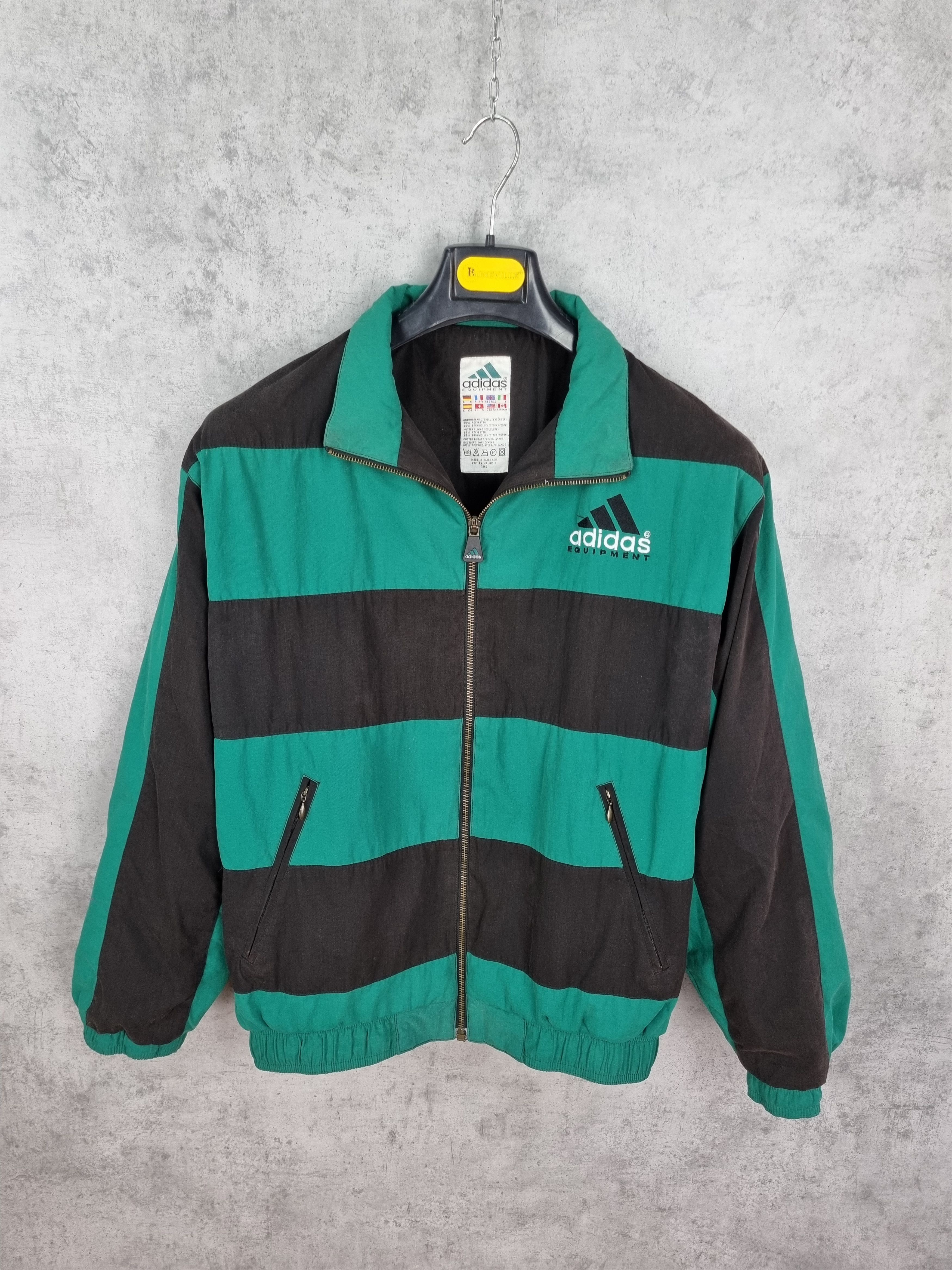 Adidas 90s Adidas Equipment Vintage Big Logo Track Top Size US M / EU 48-50 / 2 - 2 Thumbnail