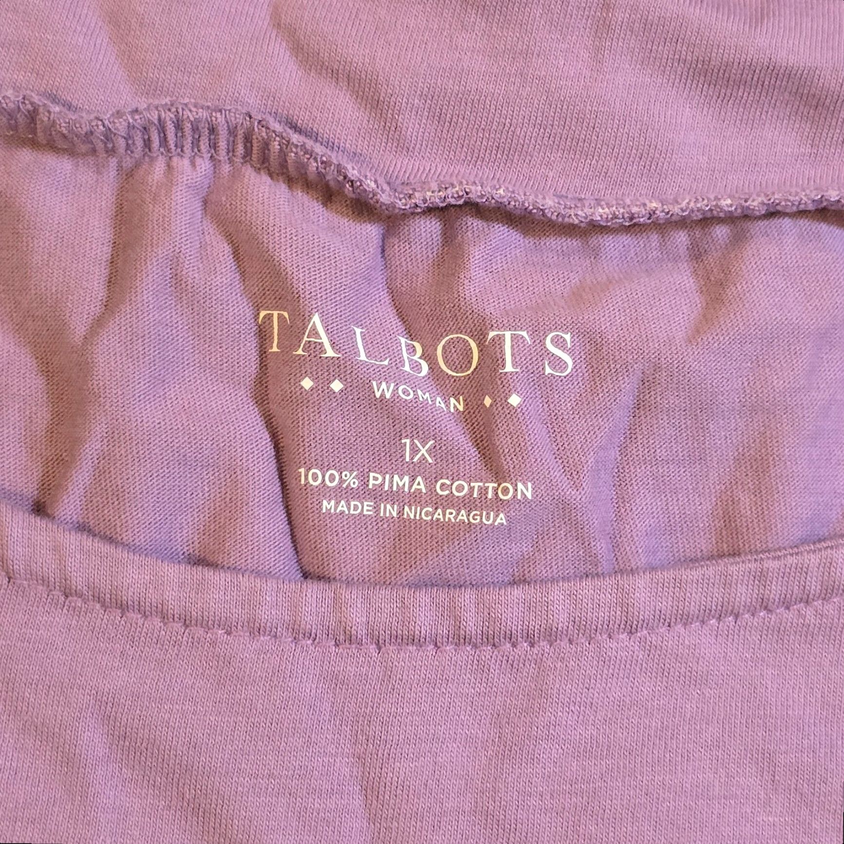 Talbots Talbots Top Womens 1X Purple Pima Cotton Long Sleeve Round Neck Casual Layer Blouse Shirt Knit Modern Classic Womens 1X Purple Talbots Shirt Size XL / US 12-14 / IT 48-50 - 3 Thumbnail