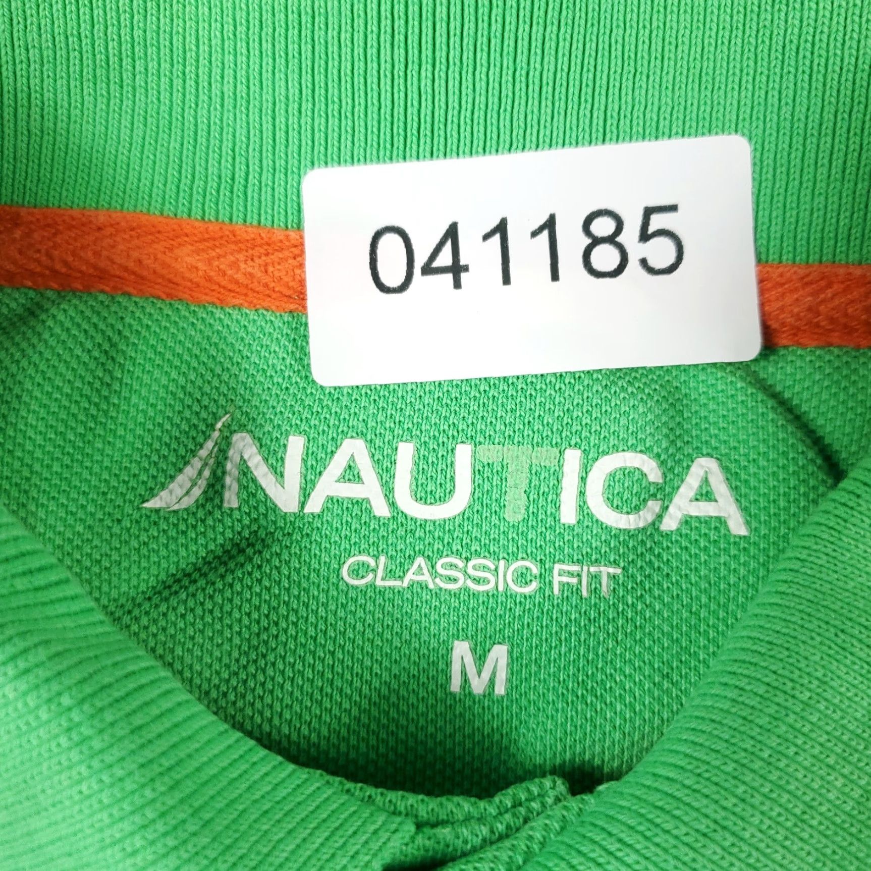 Nautica Nautica Polo Shirt Adult Medium Green Solid Casual Short Sleeve Mens Size US M / EU 48-50 / 2 - 7 Thumbnail