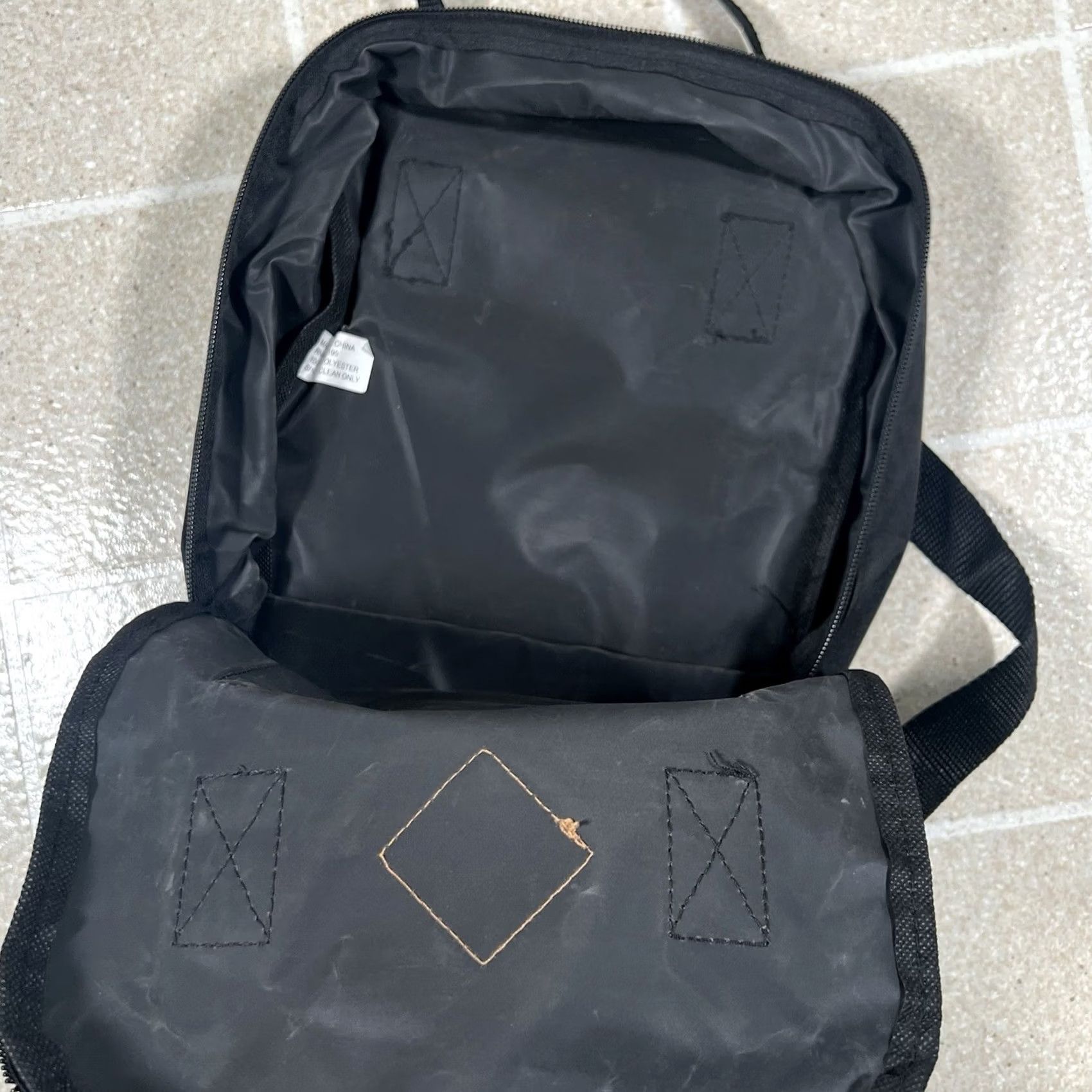 Vintage NWT Unbranded Backpack Style 5 Mini Book Bag Unisex Adults Black Polyester Size ONE SIZE - 4 Thumbnail
