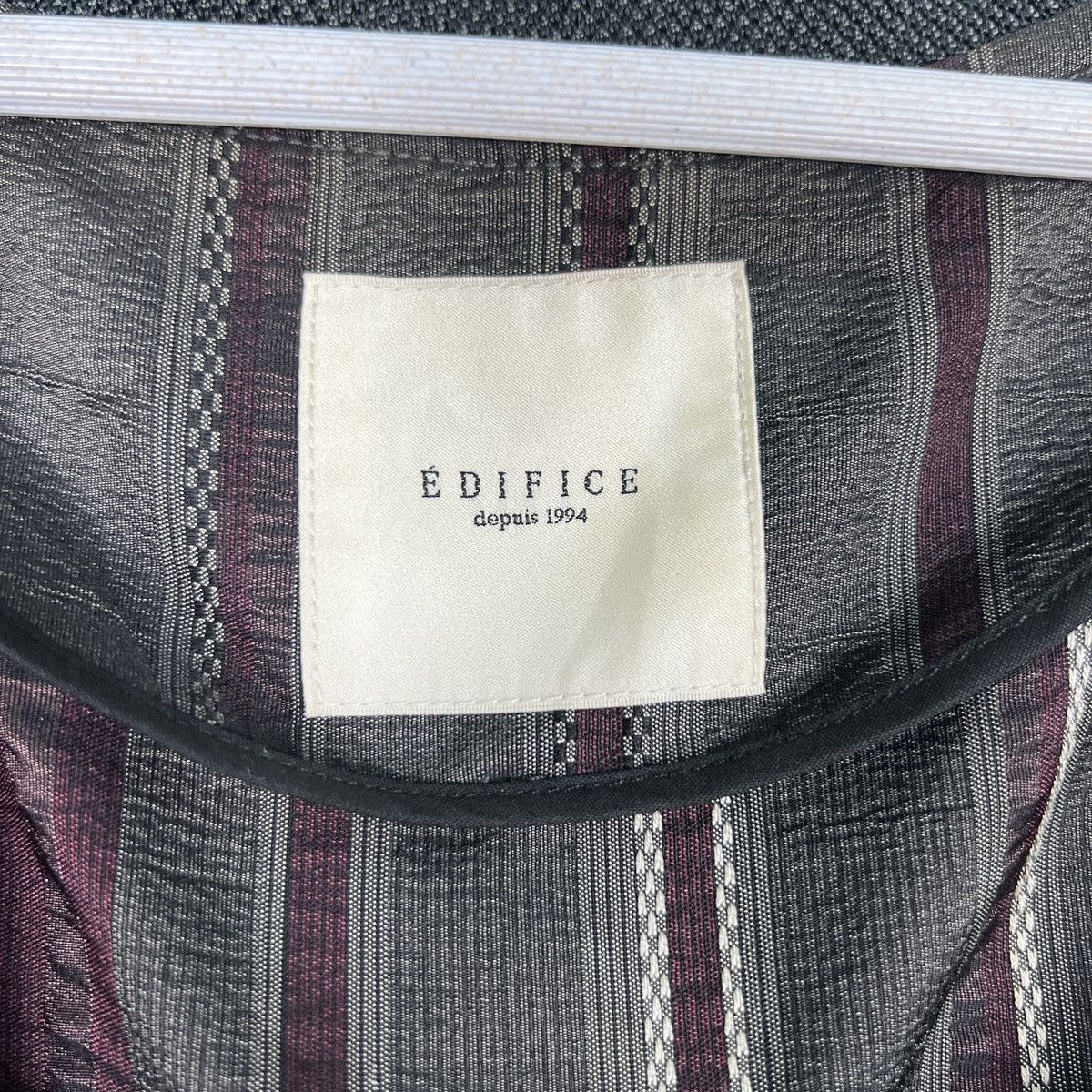 Edifice Japan 🔥 EDIFICE DEPUIS JAPAN STRIPE BLOUSON JACKET Size US S / EU 44-46 / 1 - 16 Thumbnail