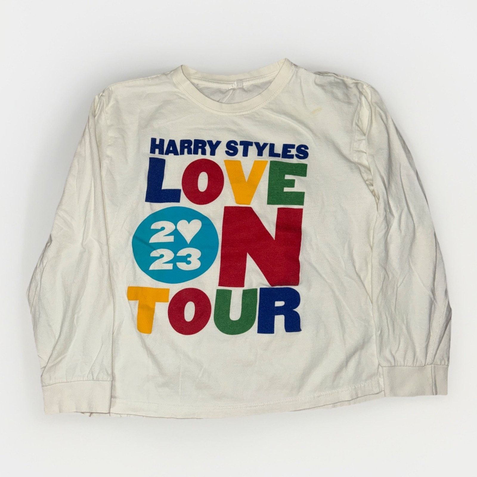 Band Tees Harry Styles Love In Tour Long Sleeve T-Shirt White L 21x23 Size US L / EU 52-54 / 3 - 1 Thumbnail