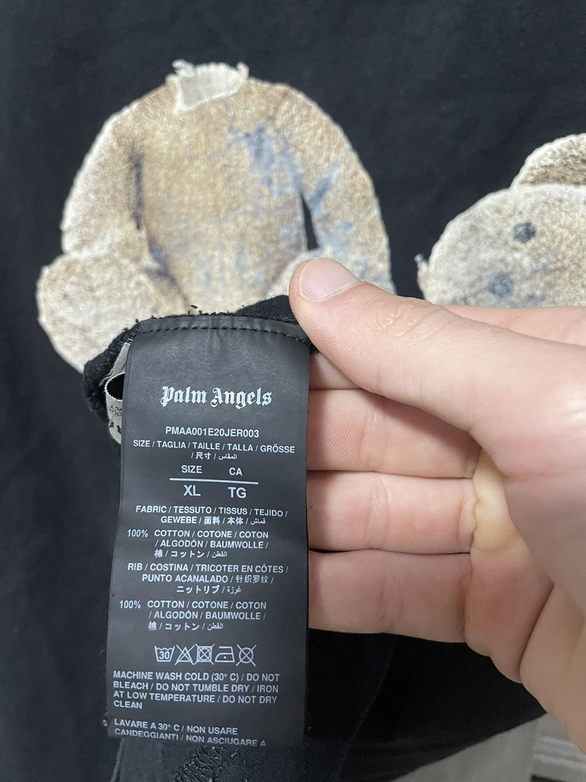 Palm Angels Palm Angels Teddy Bear T Shirt Big Logo Tee Size US XL / EU 56 / 4 - 18 Thumbnail