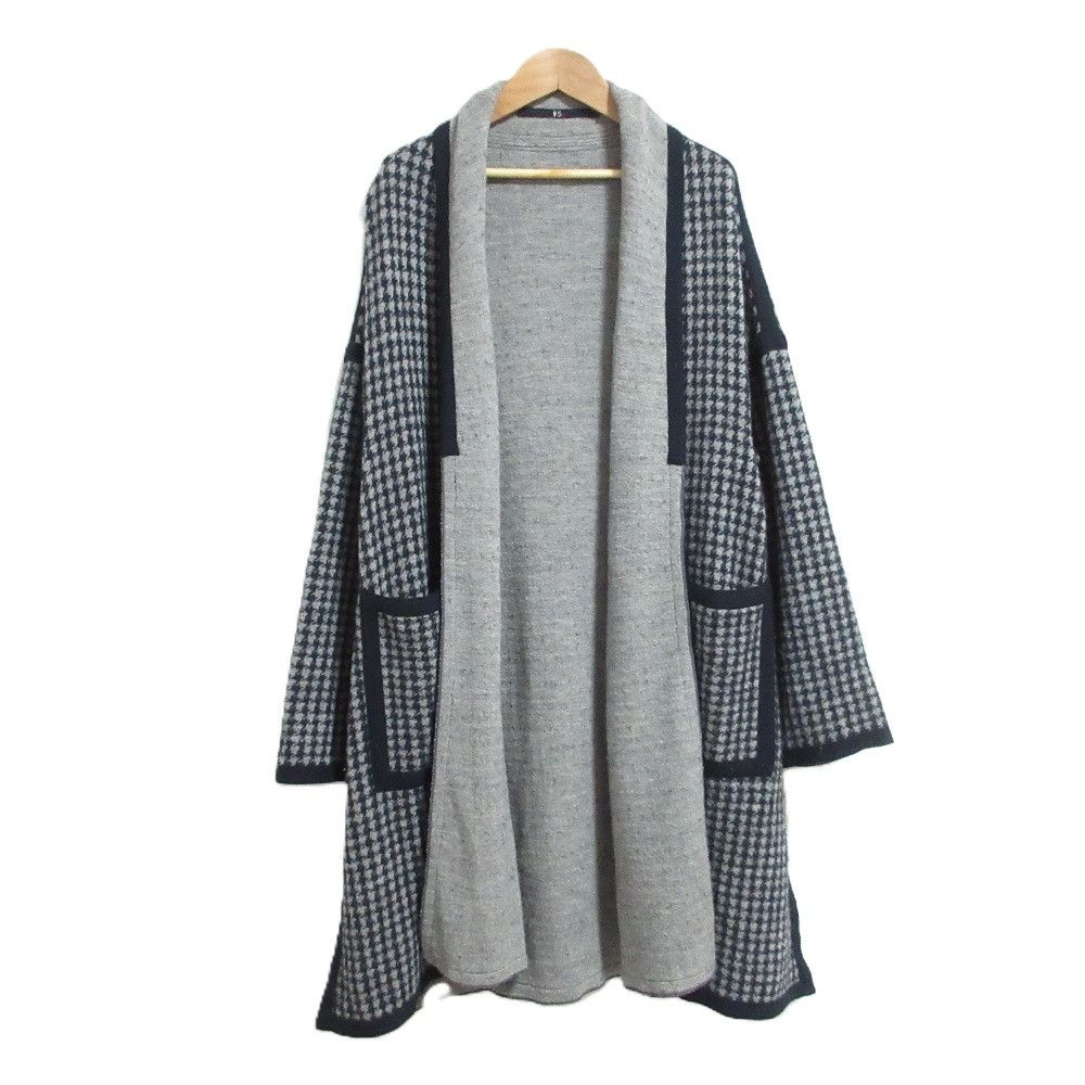 Other Other 45R Houndstooth Knit Gown Coat Cotton Outerwear DUTY FREE for USA Size ONE SIZE - 1 Thumbnail