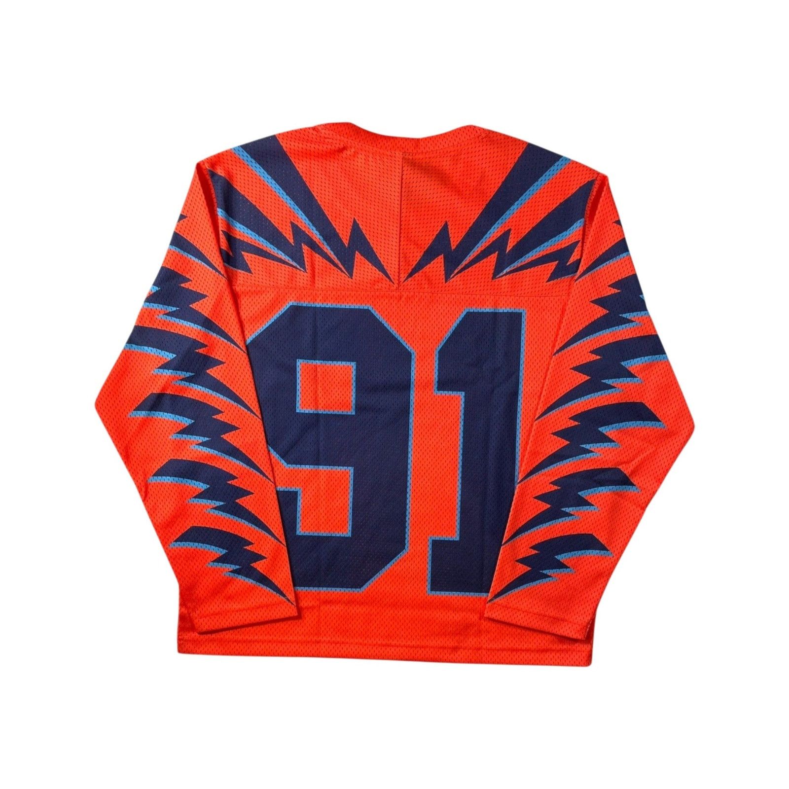 Eric Emanuel Eric Emanuel Sport Long Sleeve Orange & Navy Jersey Size US L / EU 52-54 / 3 - 2 Thumbnail