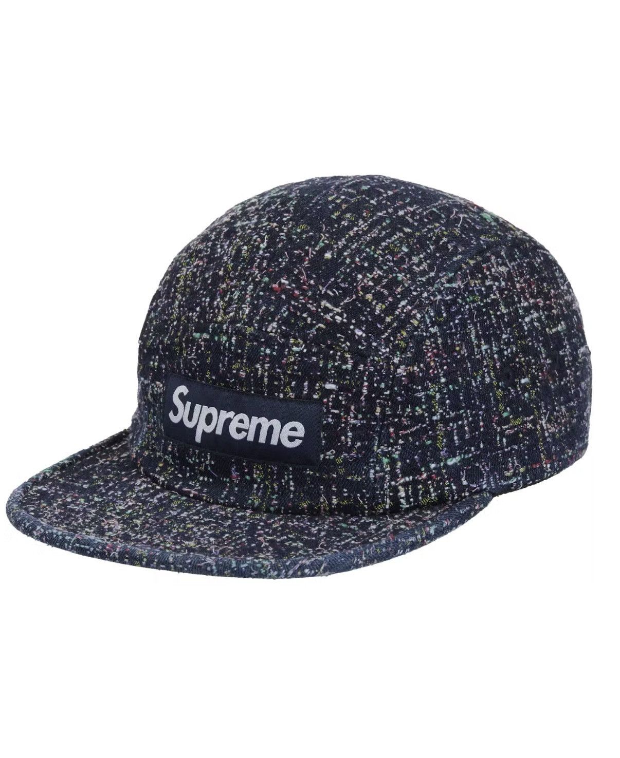 Supreme Supreme Frayed Croc Denim Camp Cap Indigo | Grailed