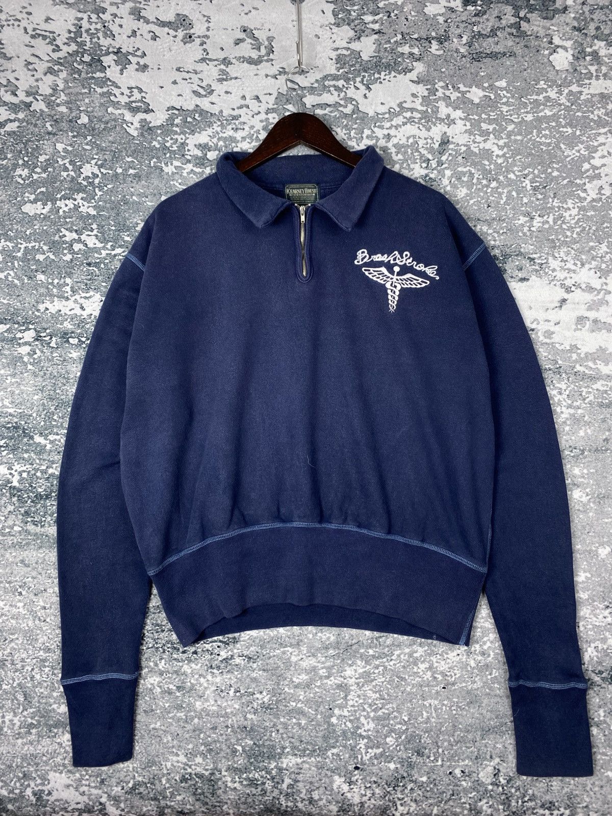 Designer Vintage Kearney House Halfzipper Boxy Sweatshirts Size US L / EU 52-54 / 3 - 5 Thumbnail