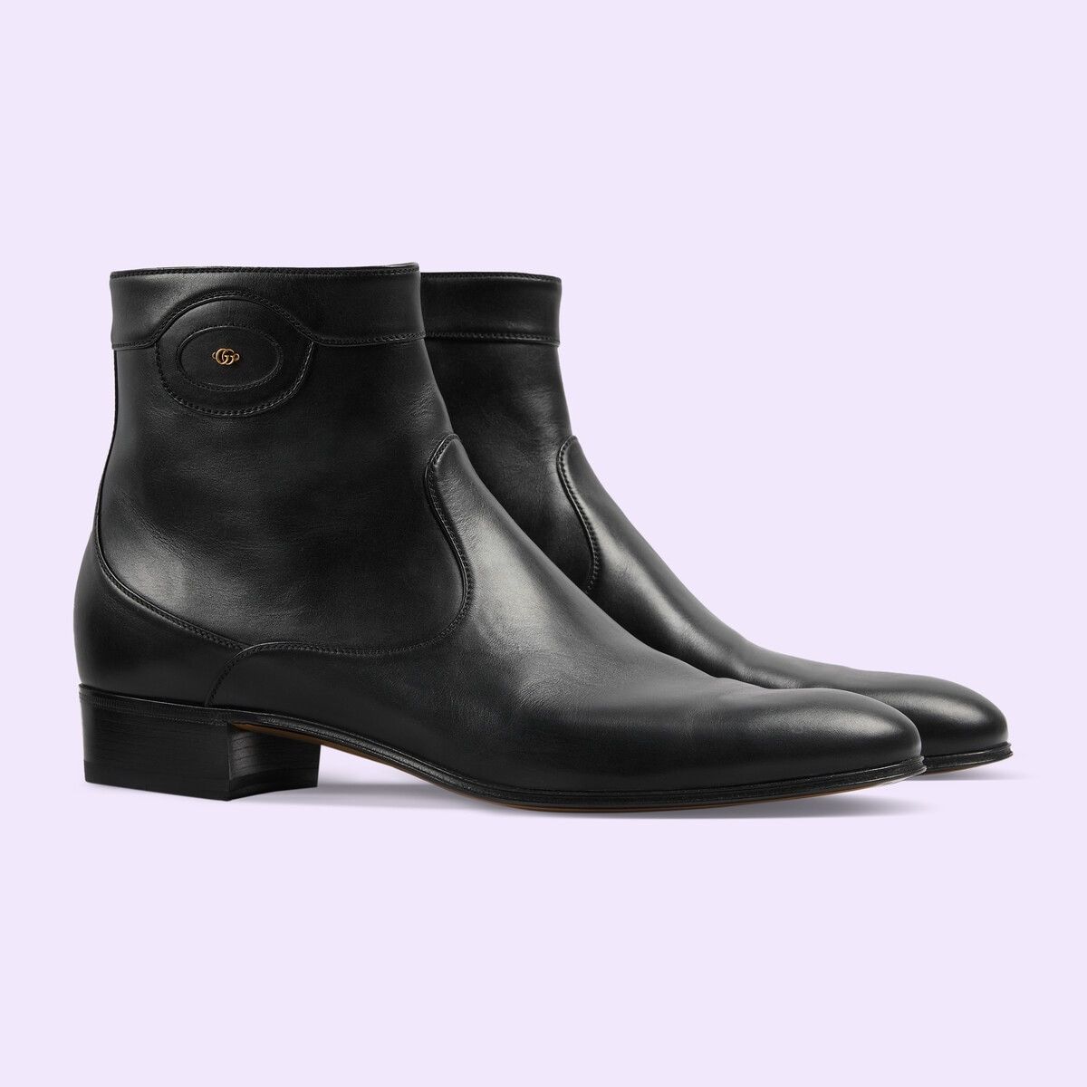 Gucci o1s1wg110125 Ankle Boots With Double G in Black Size US 12.5 / EU 45-46 - 2 Thumbnail
