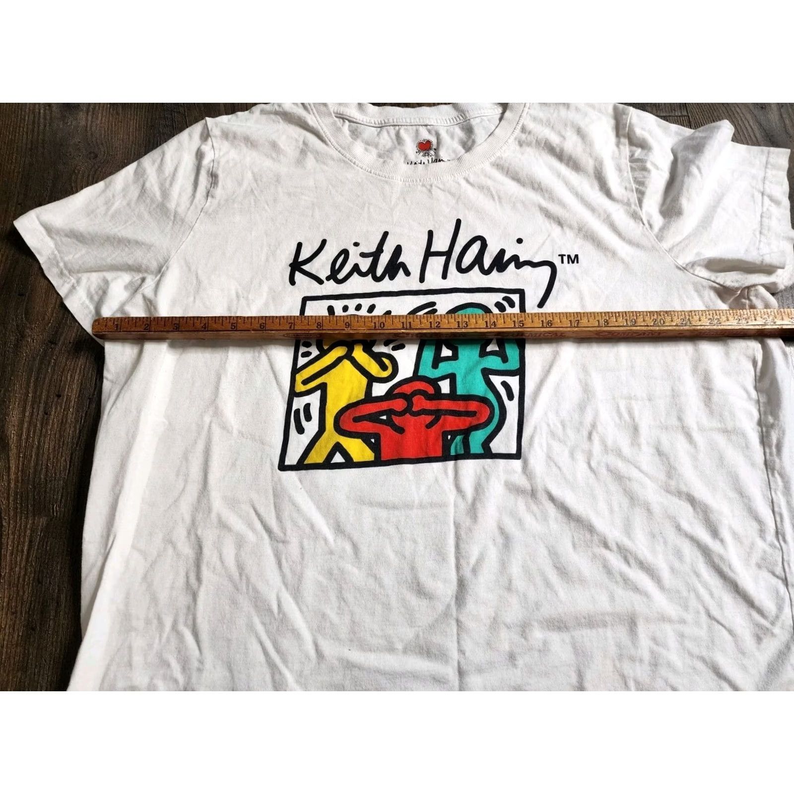 Vintage Keith Haring Women’s T-Shirt 2XL White Pop Art Hear No Evil Shirt Womens 2XL Size XXL / US 16-18 / IT 52-54 - 3 Thumbnail