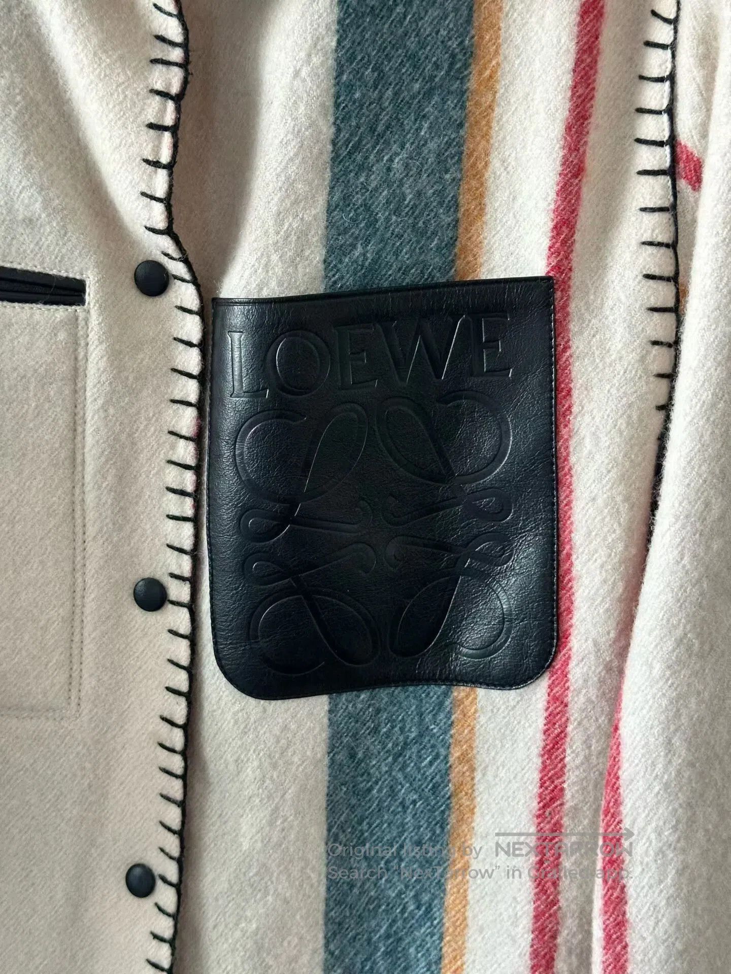 Loewe Loewe Leather Label Wool Coat. Size XS / US 0-2 / IT 36-38 - 3 Thumbnail