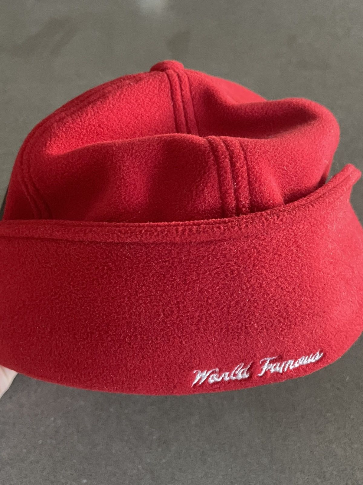 New Era × Polartec × Supreme NWT: F/W 2017 Supreme x Polartec Ear-Flap Fitted "Red" 7 1/8 Size ONE SIZE - 2 Thumbnail
