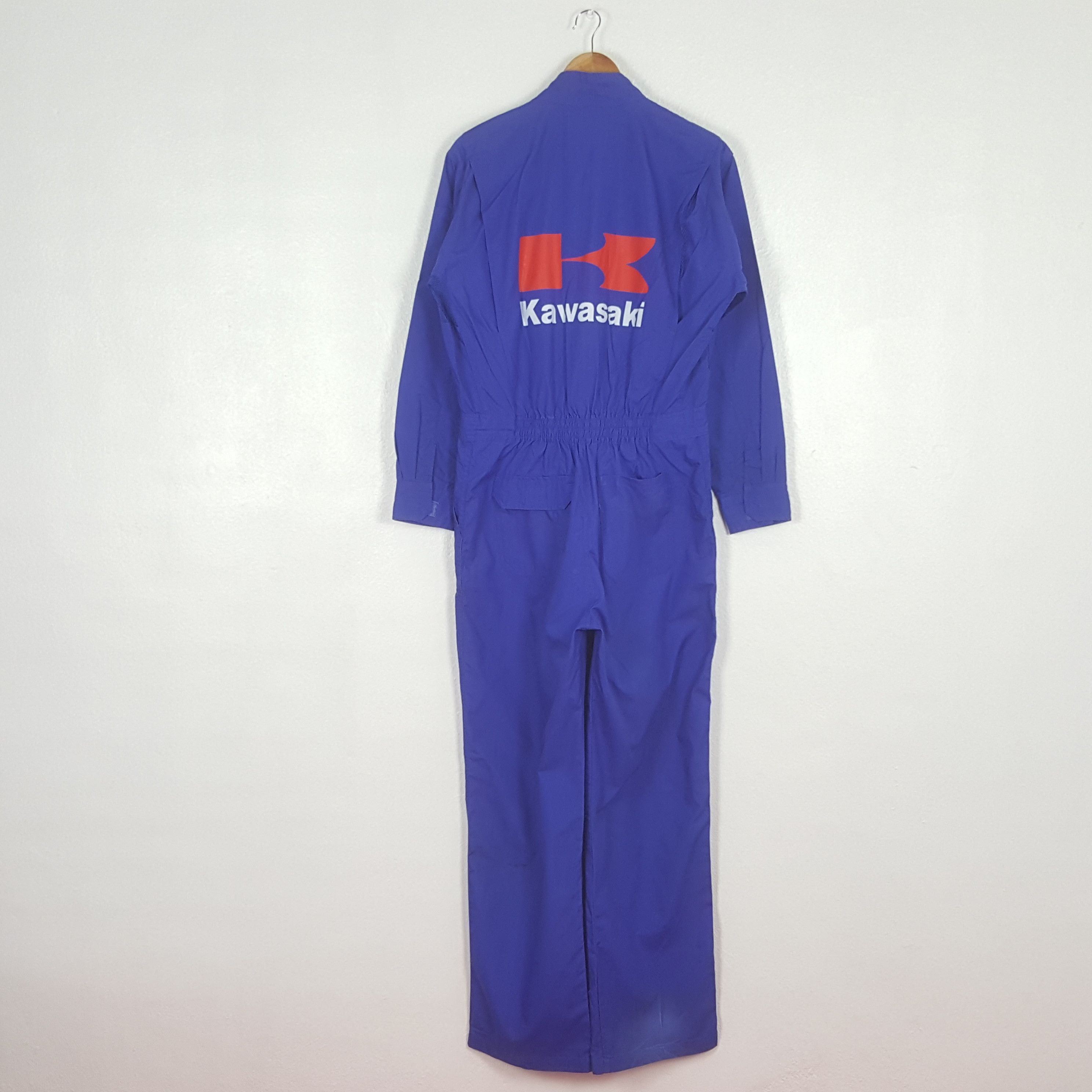 Japanese Brand Vintage Kawasaki Racing Motorsports Coverall Jacket C308N23 Size US M / EU 48-50 / 2 - 1 Thumbnail