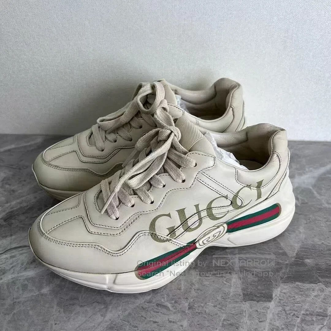 Gucci Guicci Rhyton Ivory White Belt Dad Sneakers| Size US 8 / IT 38 - 1 Thumbnail