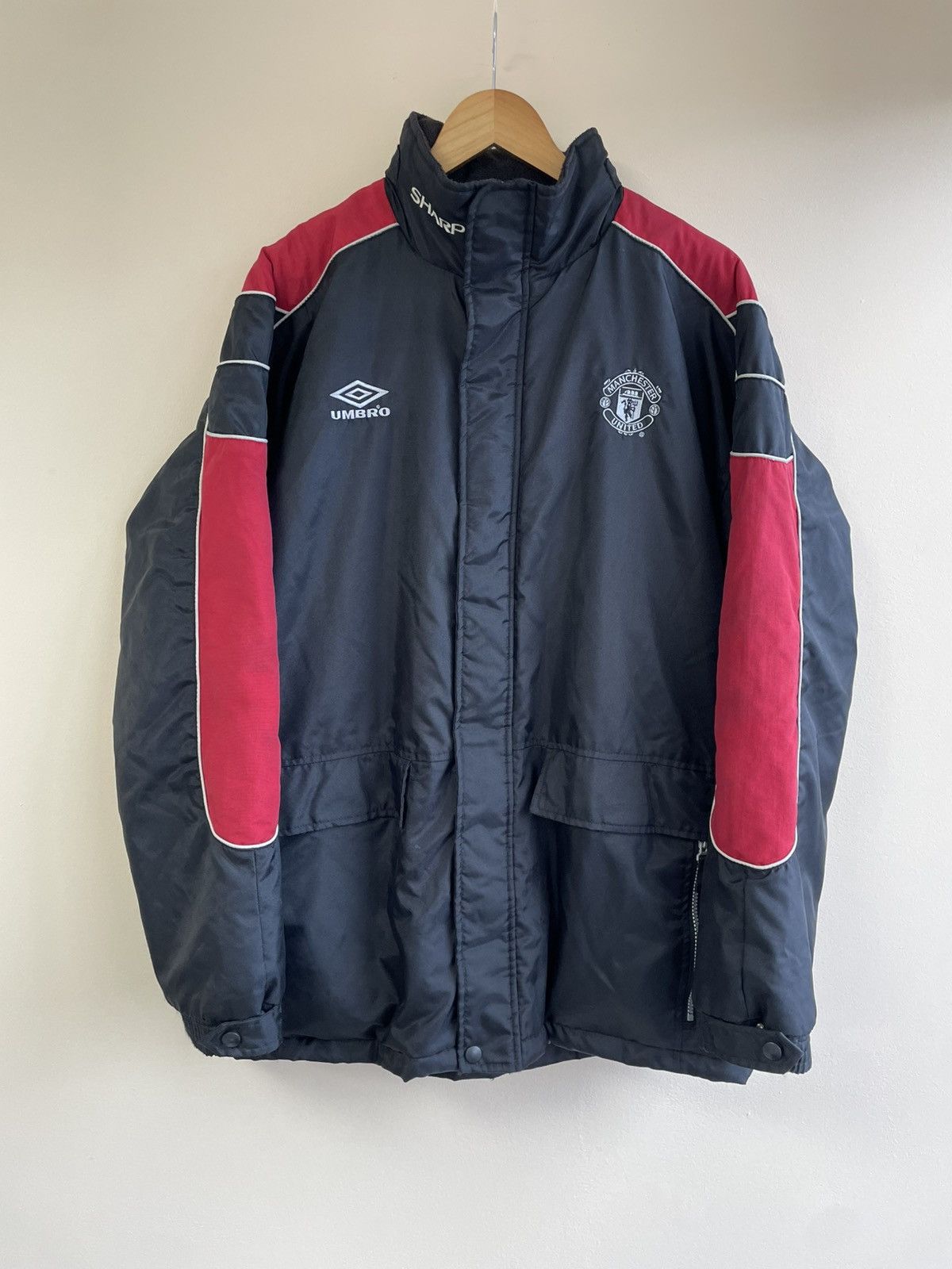 Umbro Umbro Manchester United Vintage Training Coat Jacket Size US L / EU 52-54 / 3 - 1 Thumbnail