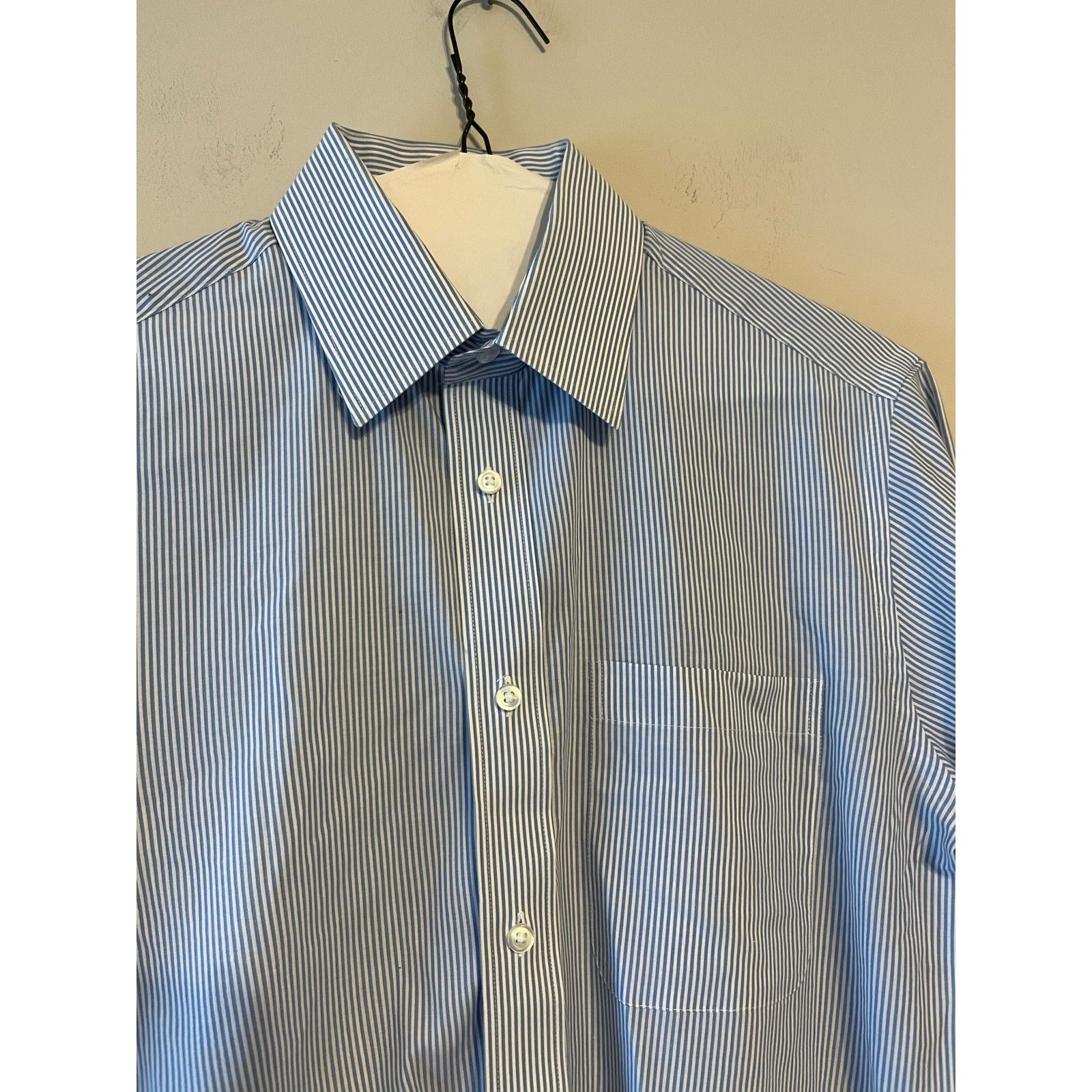 Marks & Spencer Marks & Spencer M&S Man blue stripe dress shirt size 15 Size US M / EU 48-50 / 2 - 3 Thumbnail