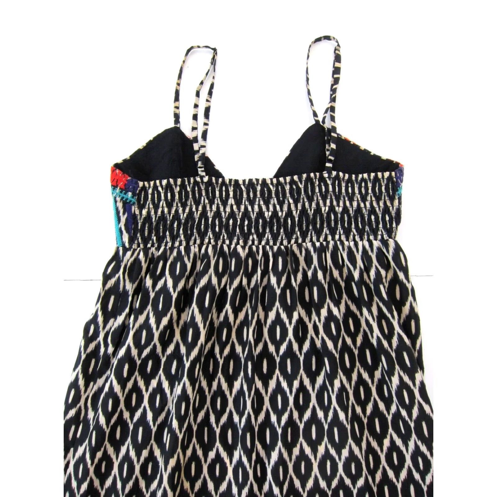 Vintage VINTAGE THML Athropologie Black Geometric V-Neck Long Maxi Tank Slip Tank Dress M Size M / US 6-8 / IT 42-44 - 5 Thumbnail