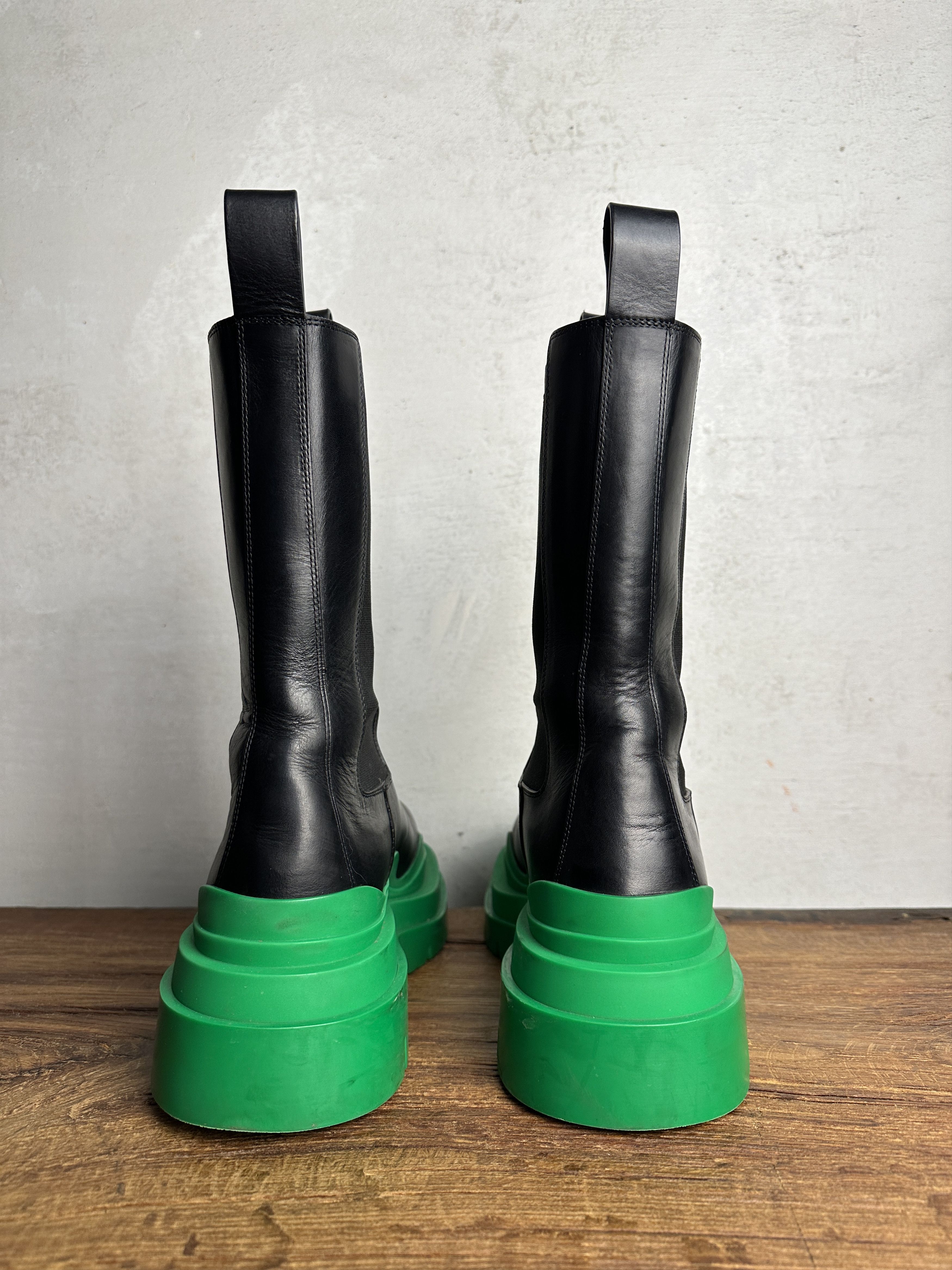 Bottega Veneta Bottega Veneta Chelsea Green Lug Boots Size US 10 / IT 40 - 5 Thumbnail