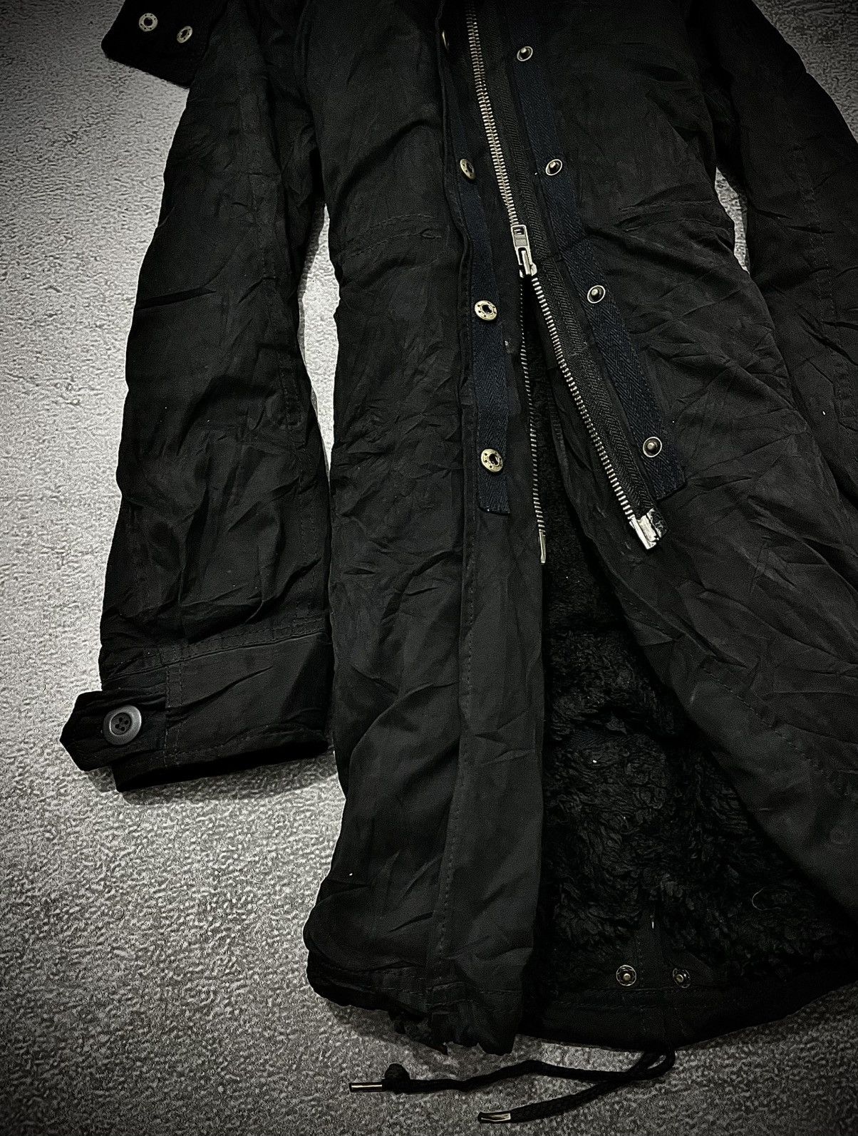 MOUSSY 2000s MOUSSY EXTREME BONDAGE SUEDE FUR JACKET LGB GOA STYLE Size US M / EU 48-50 / 2 - 2 Thumbnail