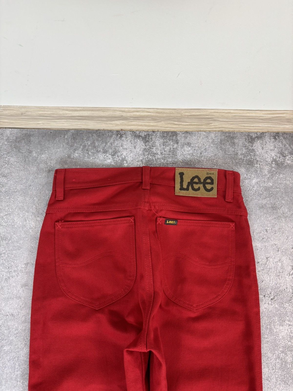 Lee Vintage 1980s Lee Riders 1952 Red Denim Jeans Straight Leg Size US 29 - 14 Thumbnail