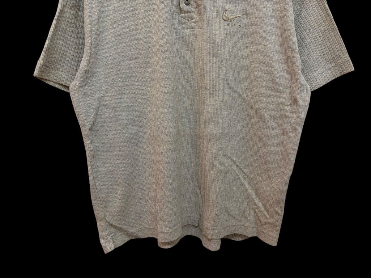 Nike 90s NIKE AIR HENLEY NECK THERMAL RIB COTTON EMBROIDED LOGO Size US L / EU 52-54 / 3 - 4 Thumbnail