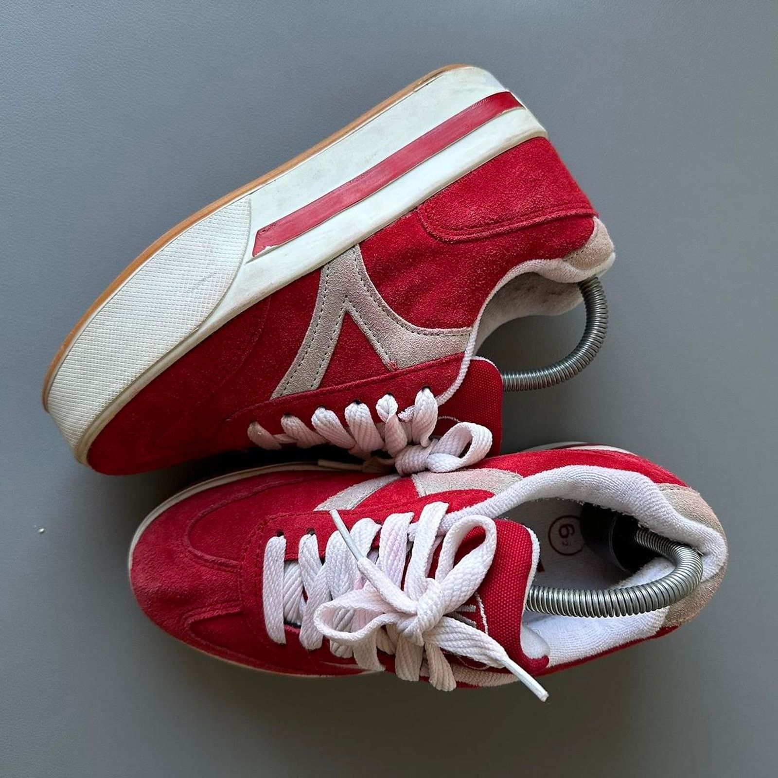 Vans Super Rare Vintage 90s Red Platform Chunky Skate Shoe Size US 6.5 / EU 39-40 - 8 Thumbnail