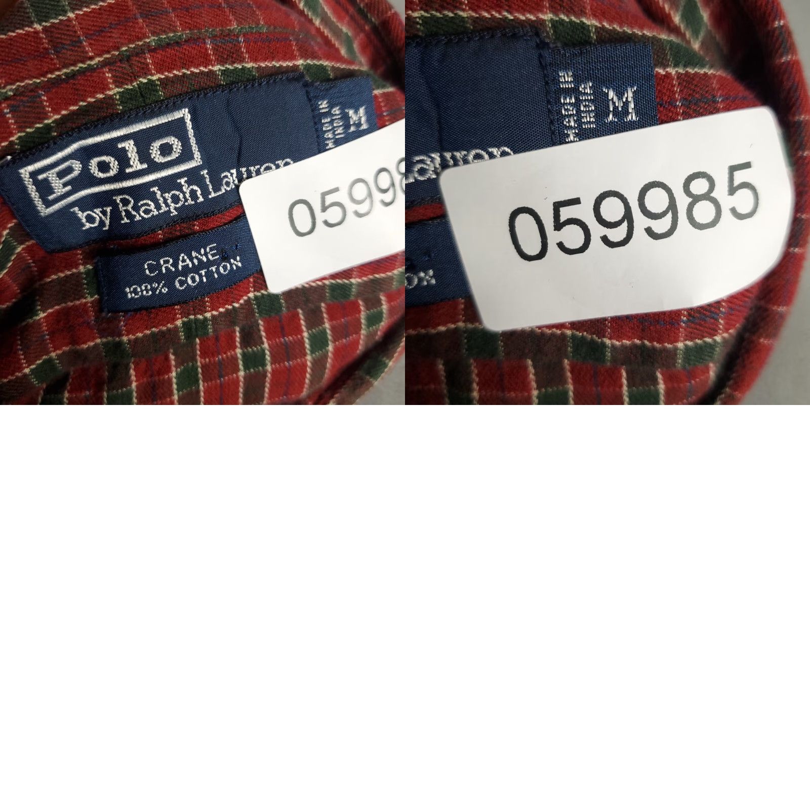 Ralph Lauren Ralph Lauren Button-Up Shirt Mens Medium Red Plaid Long Sleeve Cotton Casual Preppy Size US M / EU 48-50 / 2 - 8 Thumbnail