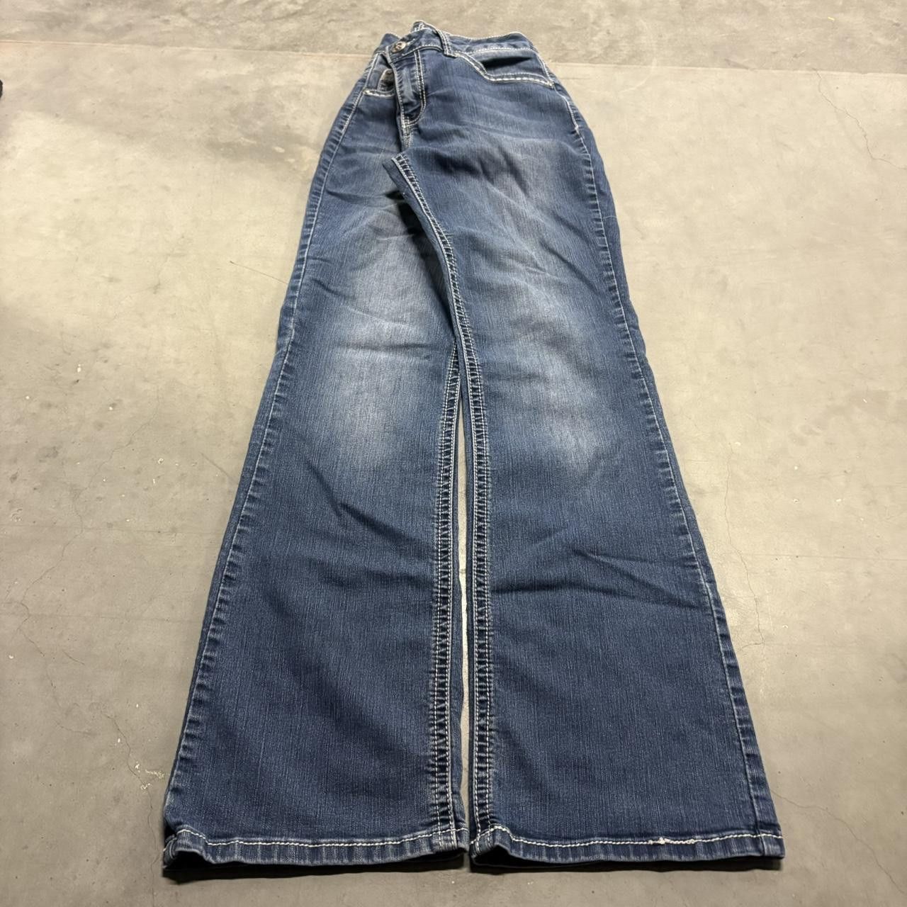 Vintage Crazy Vintage Y2K/2000s Flare Grunge Streetwear Style Dark Wash Denim Jeans! Size US 28 / EU 44 - 1 Thumbnail
