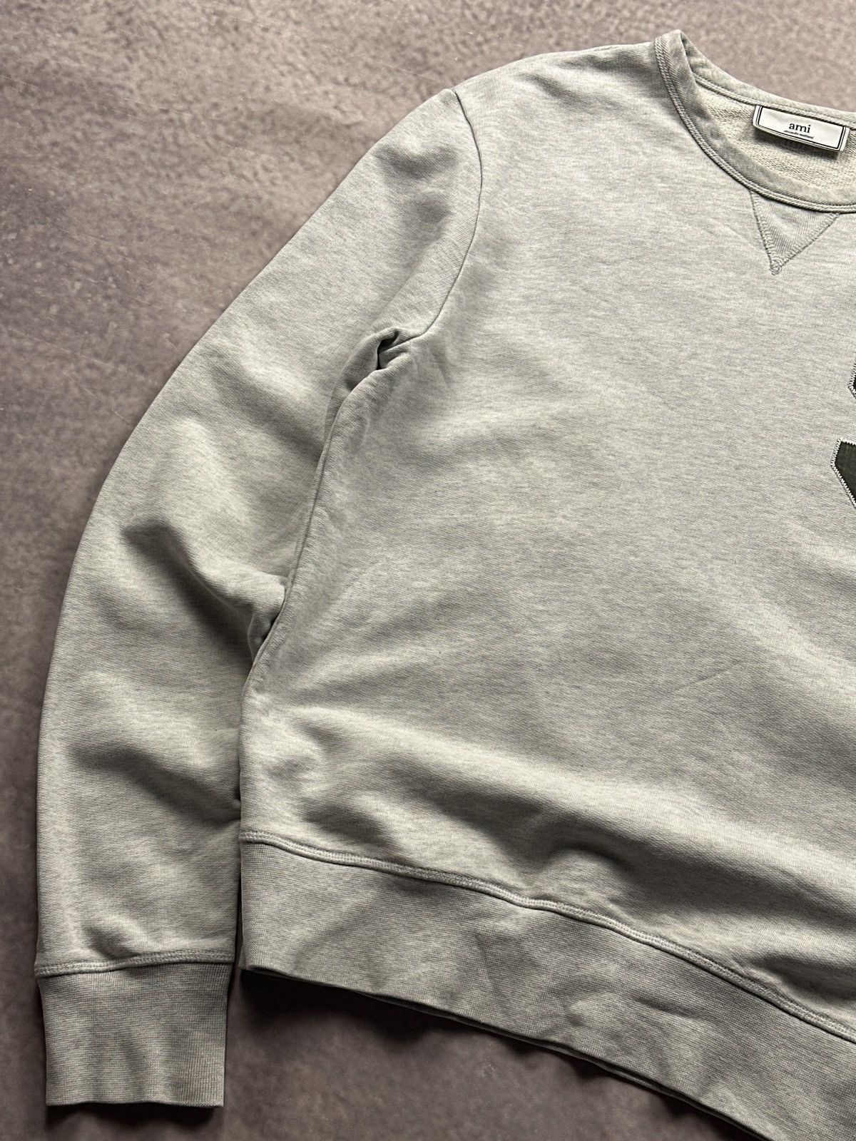 AMI Rare AMI Alexandre Mattiussi Logo Number 9 Gray Sweatshirt Size US M / EU 48-50 / 2 - 3 Thumbnail