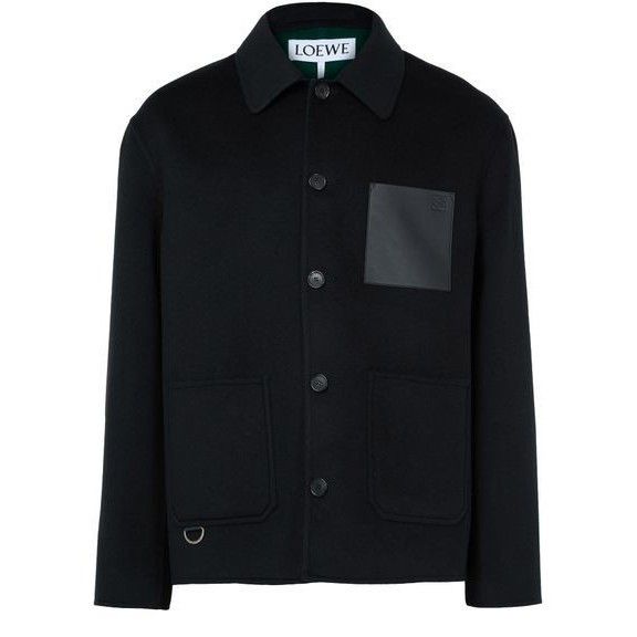 Loewe LOEWE Workwear Black Wool Cashmere Jacket New & Authentic (M Size US XL / EU 56 / 4 - 1 Thumbnail