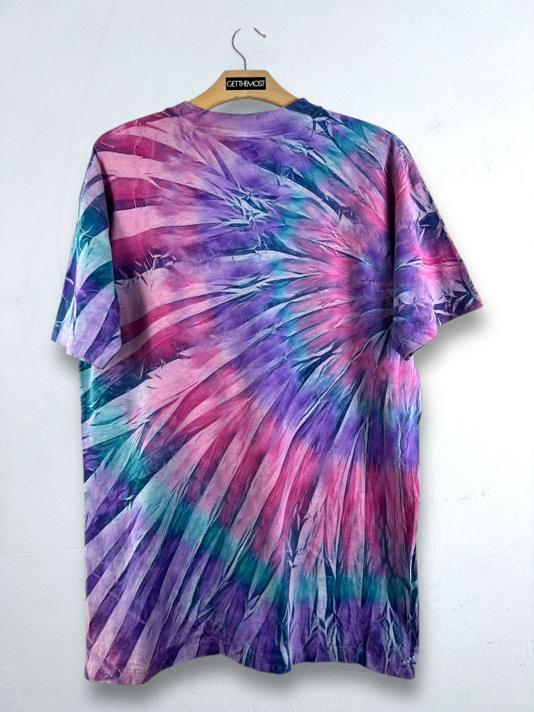 Vintage No.4837 Vintage 90s Tie Dye Blank Tee Size US XL / EU 56 / 4 - 7 Thumbnail