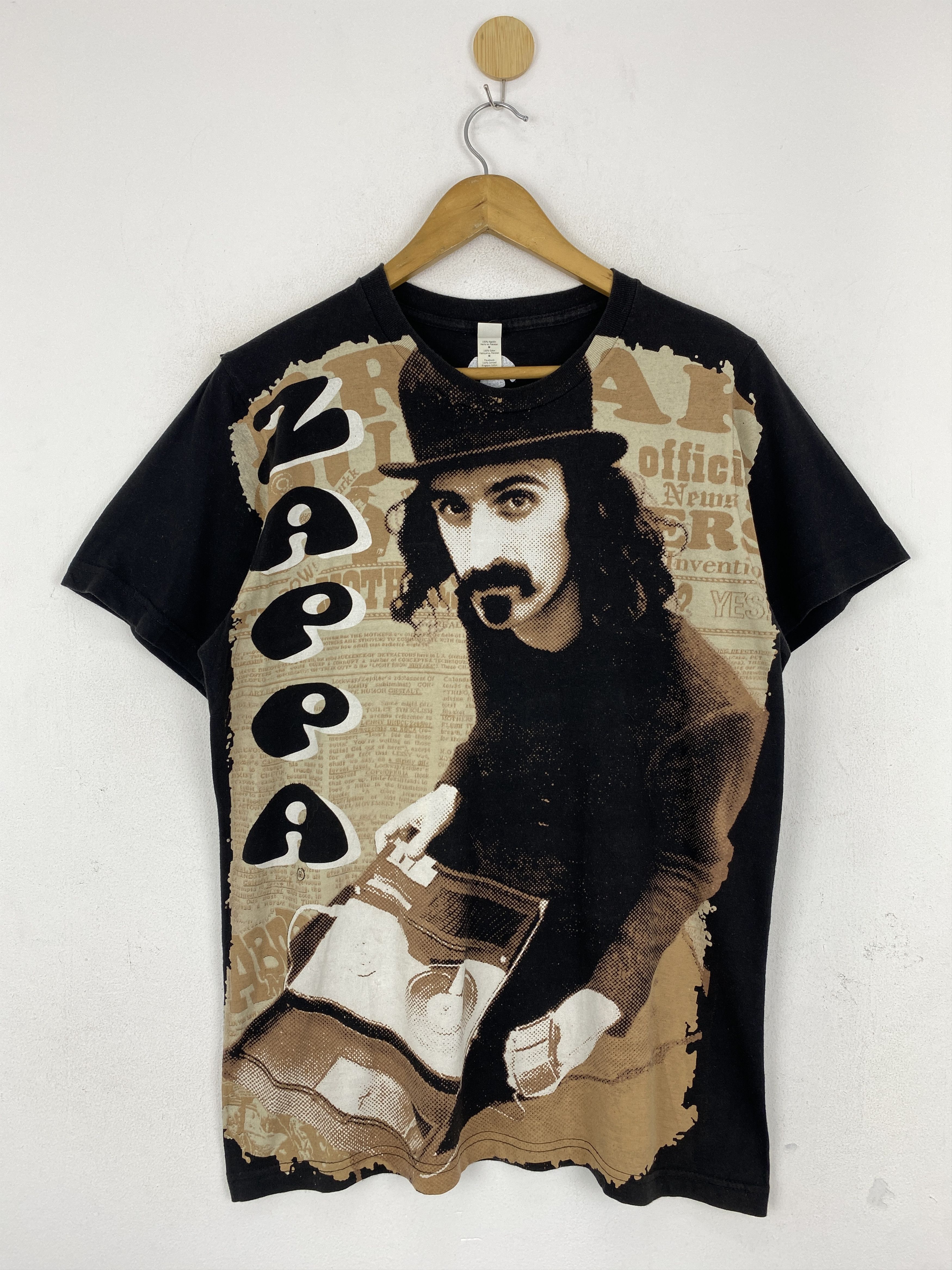 Band Tees × Vintage Vintage Frank Zappa All Over Print Tee TA0582 Size US M / EU 48-50 / 2 - 1 Thumbnail