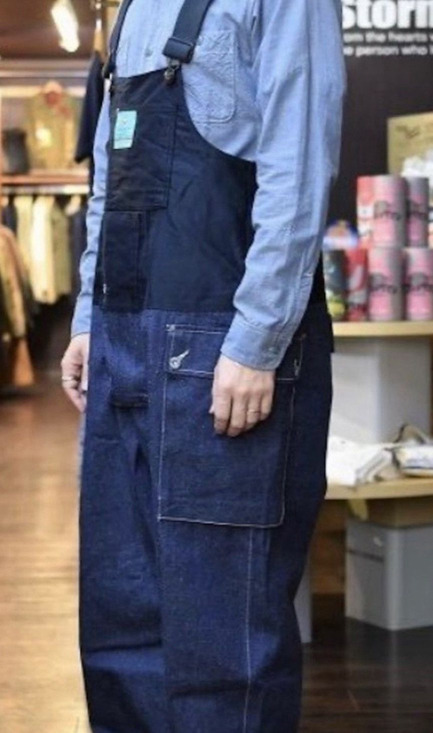 Nigel Cabourn Nigel Cabourn x Lybro moleskin denim docking dungaree. Size US 35 - 3 Thumbnail