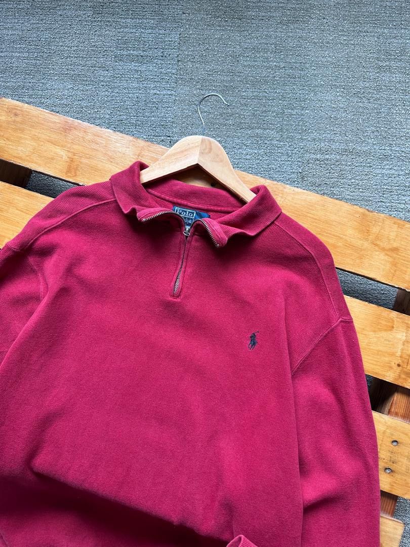 Polo Ralph Lauren VINTAGE POLO RALPH LAUREN HALFZIPPER Size US XL / EU 56 / 4 - 2 Thumbnail
