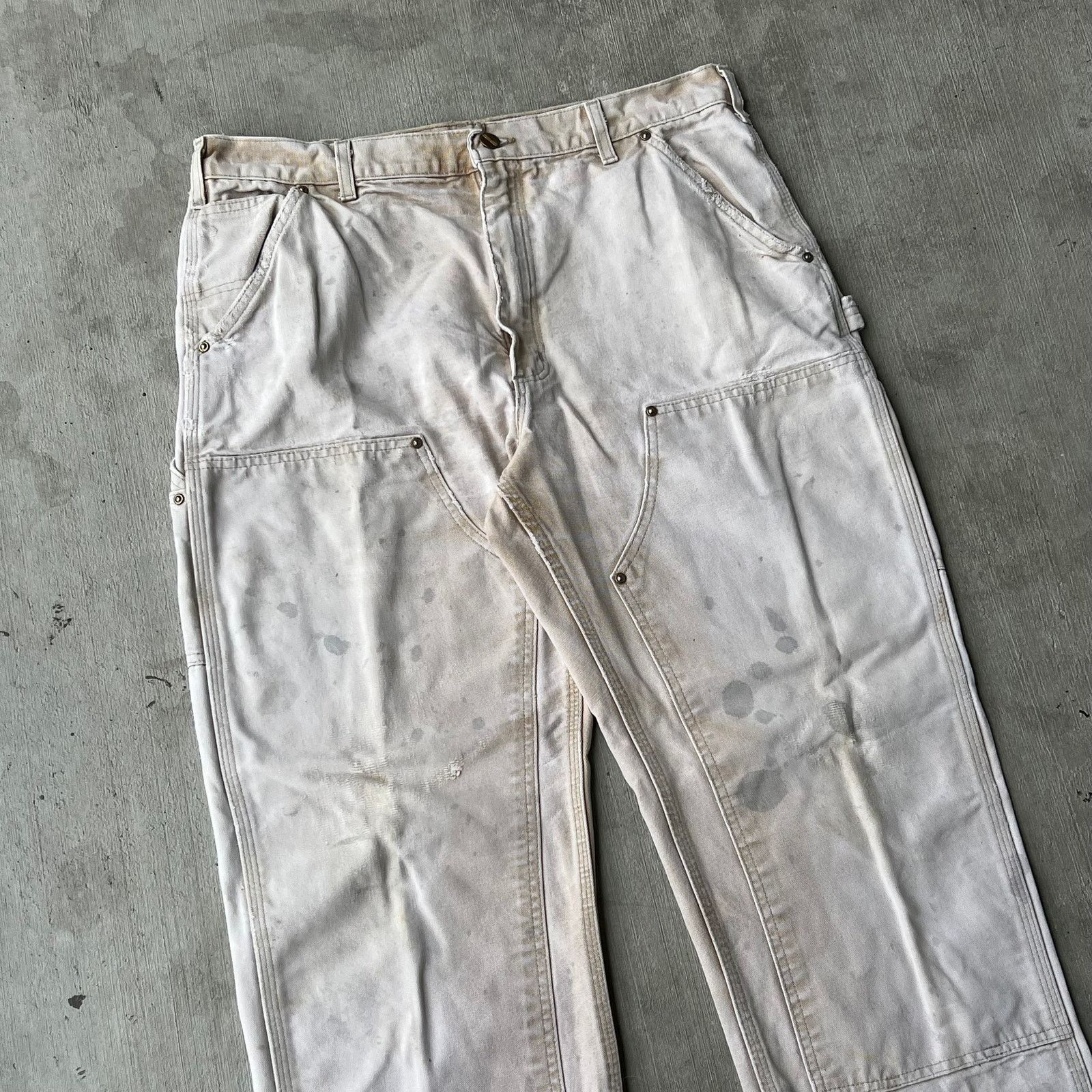 Carhartt × Vintage Carhartt faded brown double knee work wear carpenter pants Size US 34 / EU 50 - 2 Thumbnail