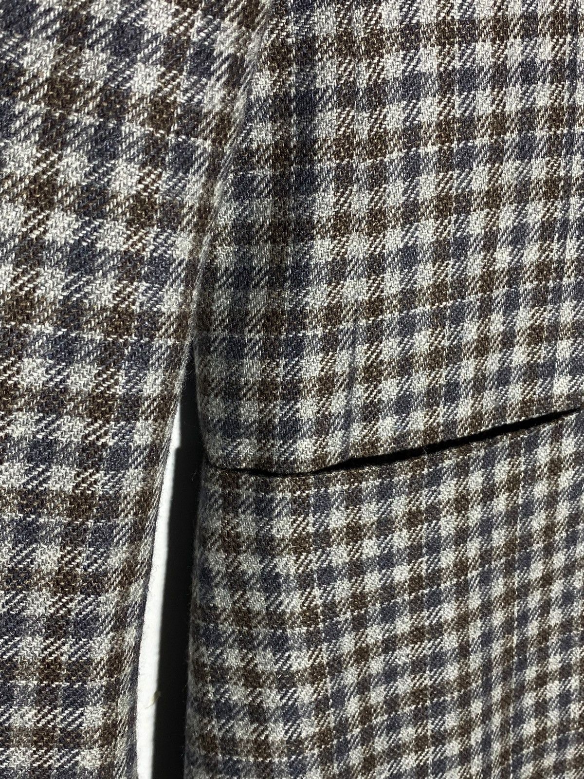 Ermenegildo Zegna Ermenegildo Zegna Soft-Constructed Checked Cashmere Blazer Size 48R - 8 Thumbnail