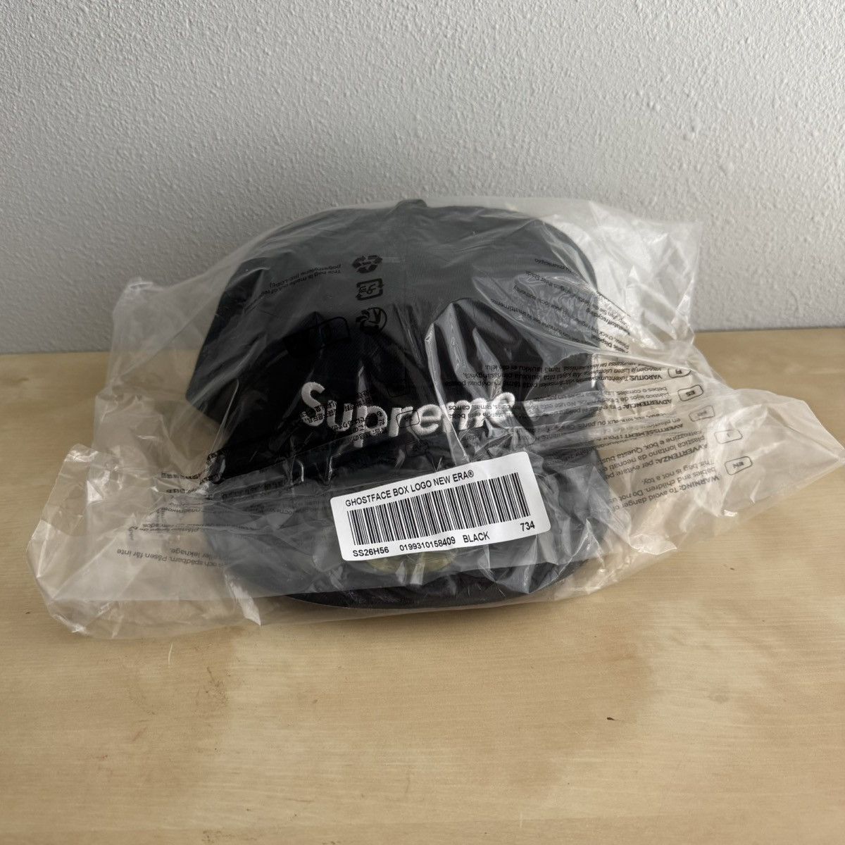 Supreme 7 3/4 GHOSTFACE BOX LOGO NEW ERA 59FIFTY HAT - BLACK | Grailed
