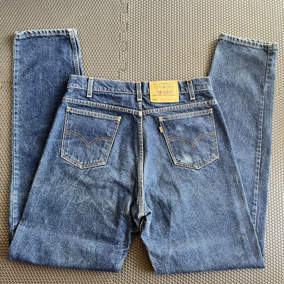 Levi's VTG Levi’s Orange Tab 550 Relaxed Fit Tapered Leg Jeans 34 Size US 34 / EU 50 - 5 Thumbnail