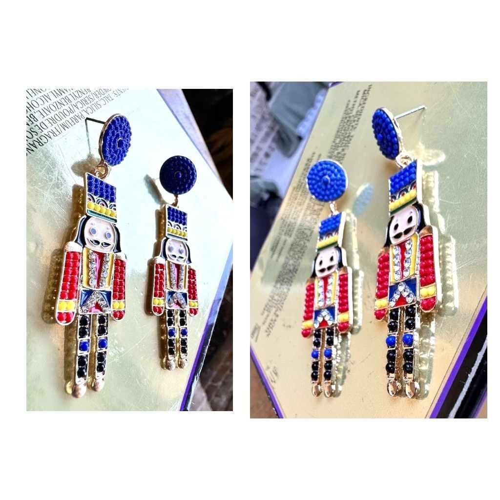 Handmade Nutcracker Earrings Toy Soldier New Christmas Ballet Jewelry Size ONE SIZE - 10 Thumbnail
