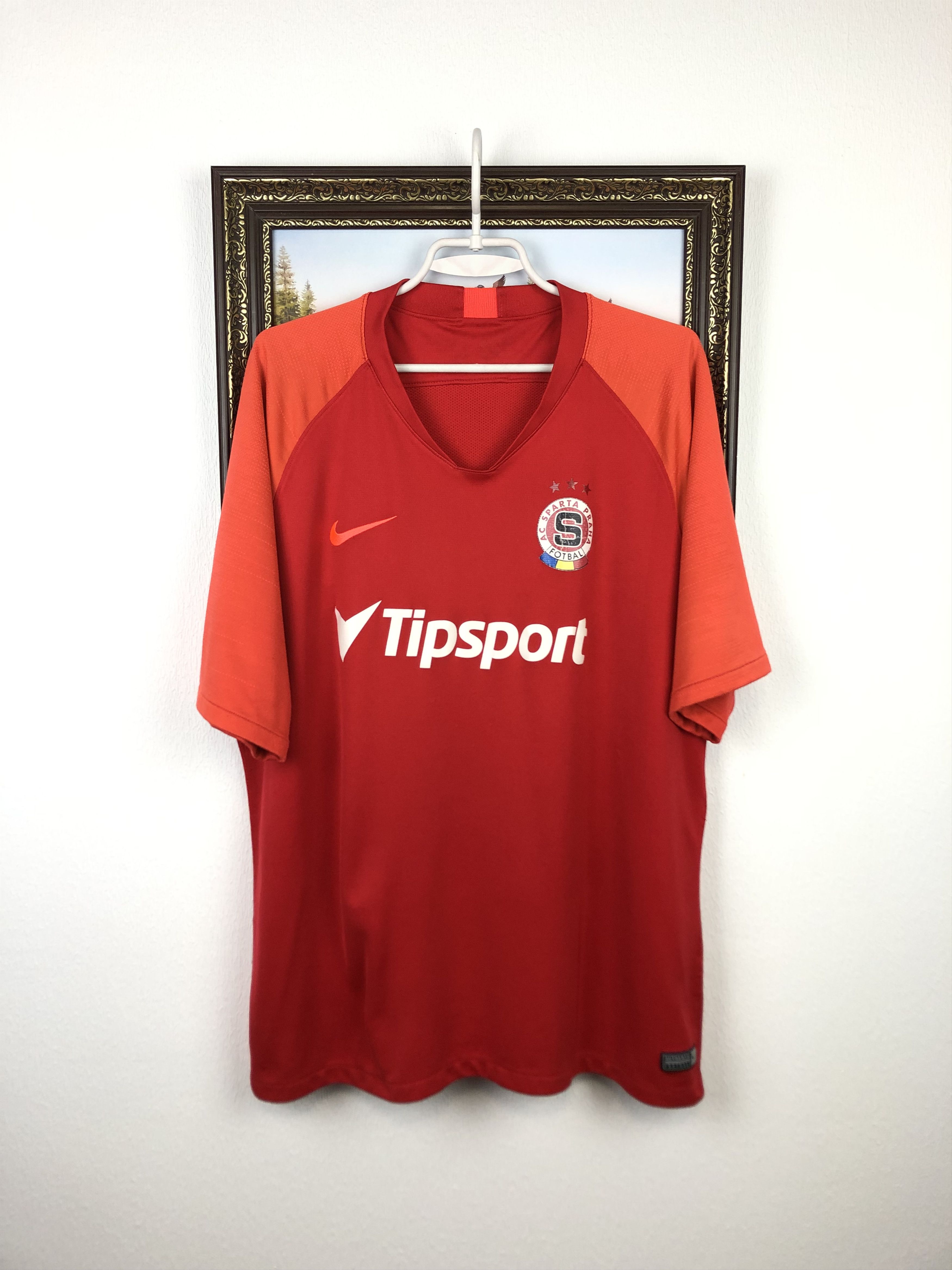 Nike Sparta Praha Football Shirt Soccer Nike Jersey Mens Trikot Size US XXL / EU 58 / 5 - 1 Thumbnail